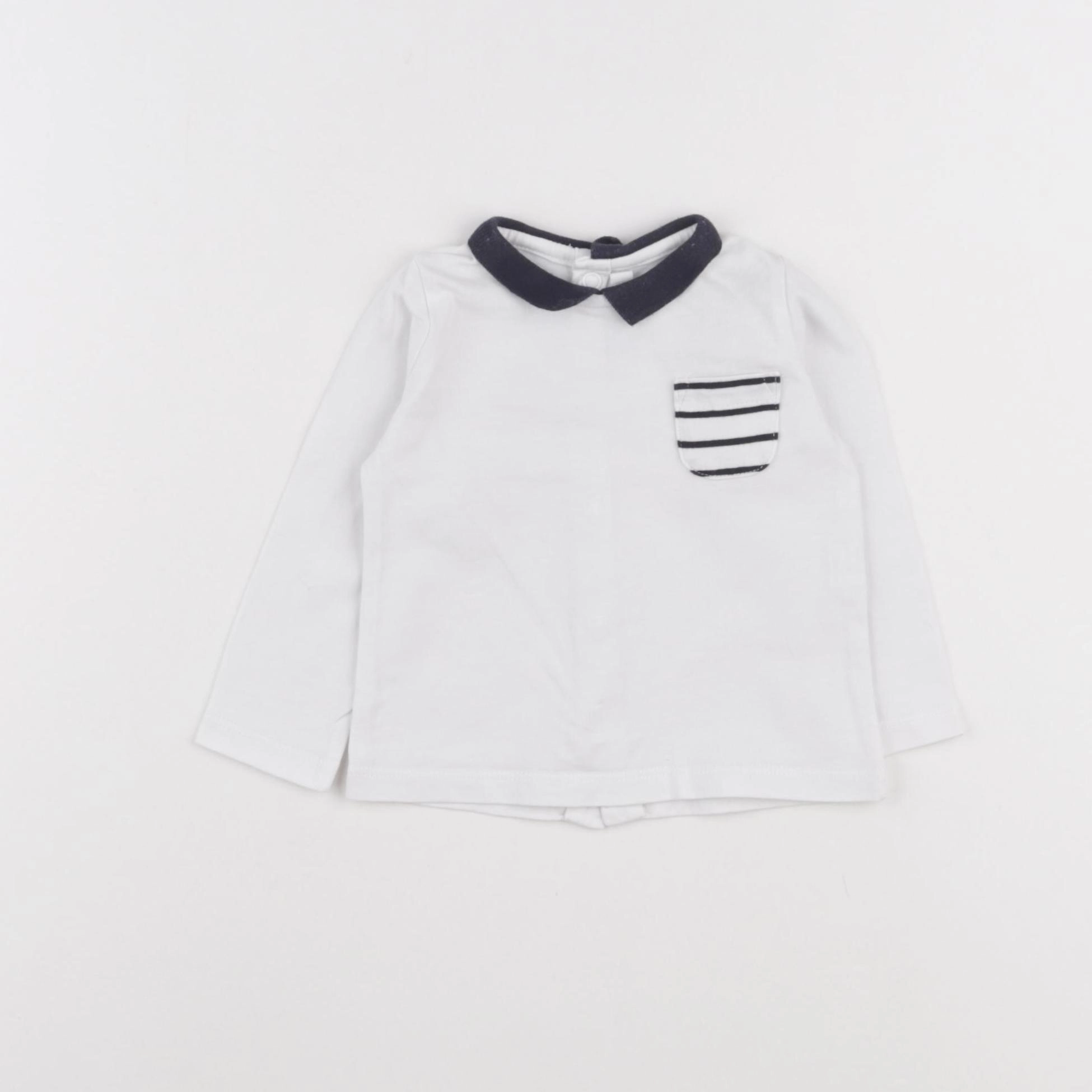 Natalys - tee-shirt bleu - 9 mois