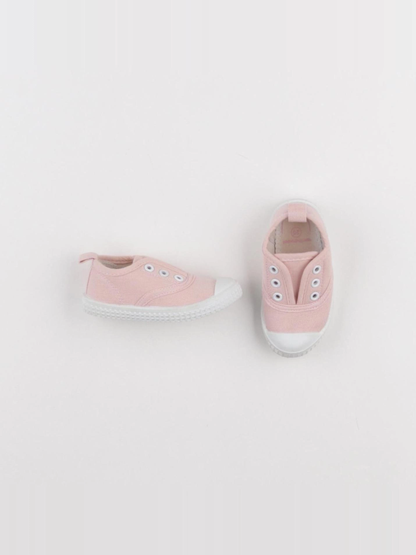 Vertbaudet - tennis élastiqué rose - pointure 20