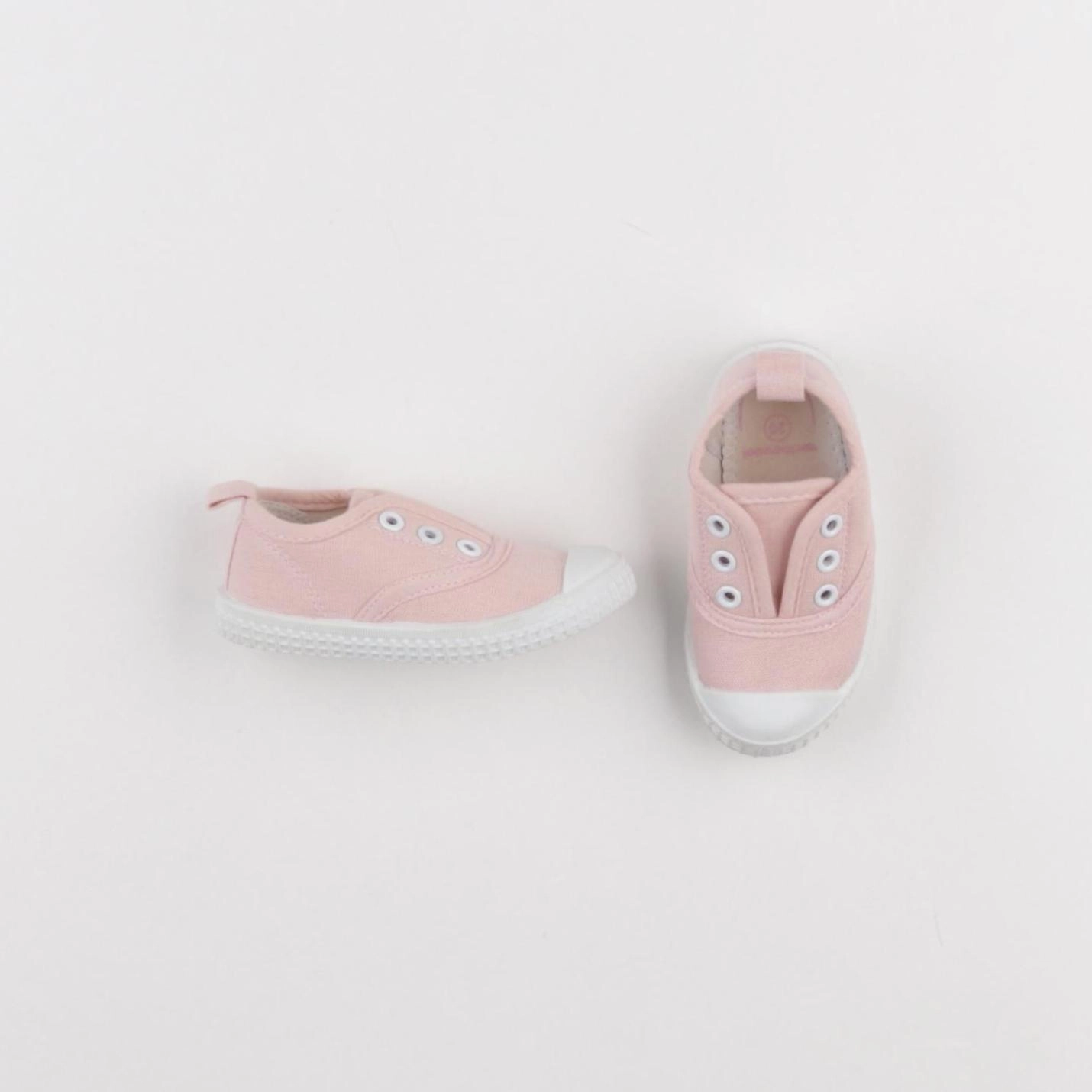 Vertbaudet - tennis élastiqué rose - pointure 20