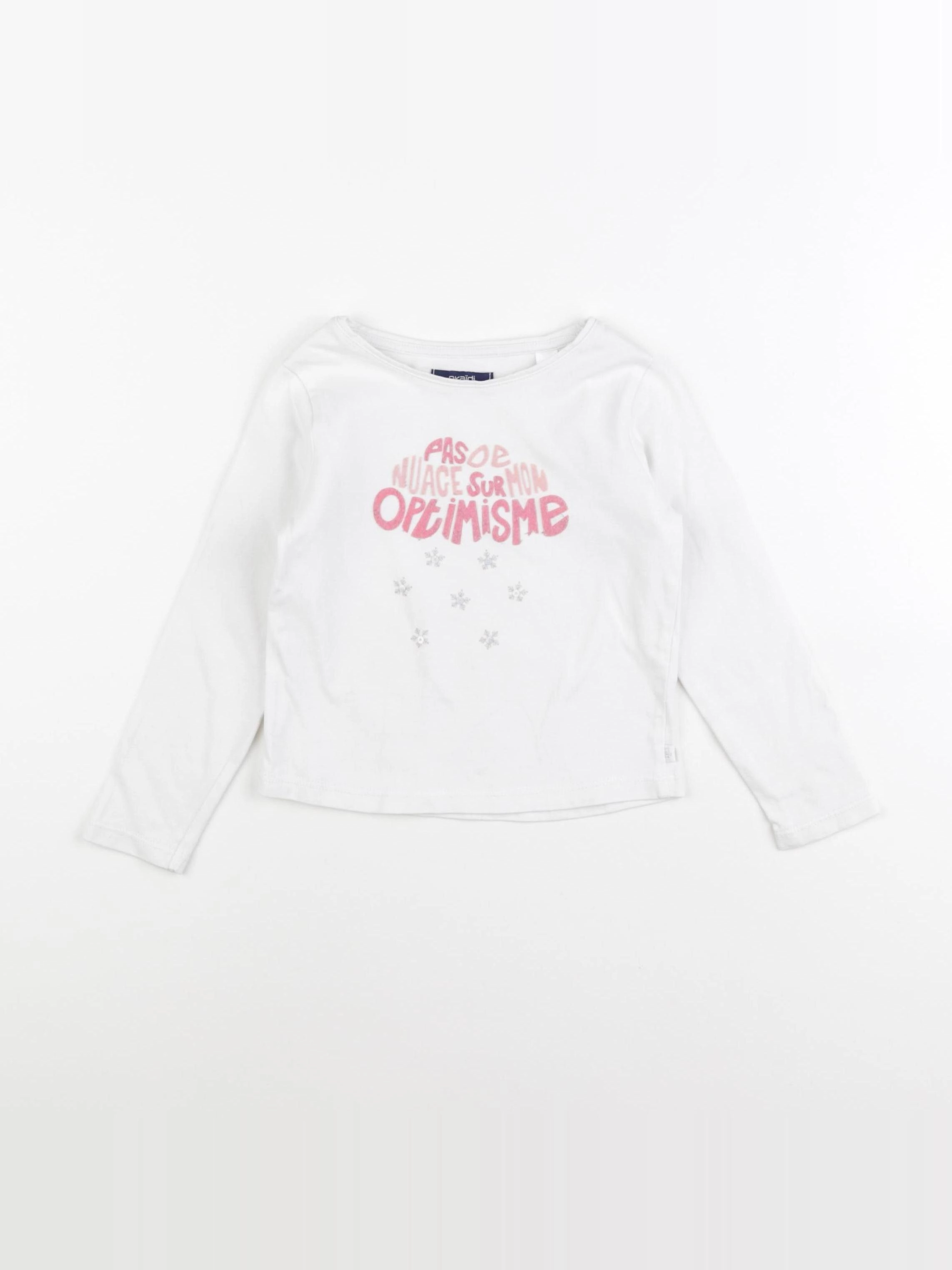 Okaidi - tee-shirt blanc - 3 ans