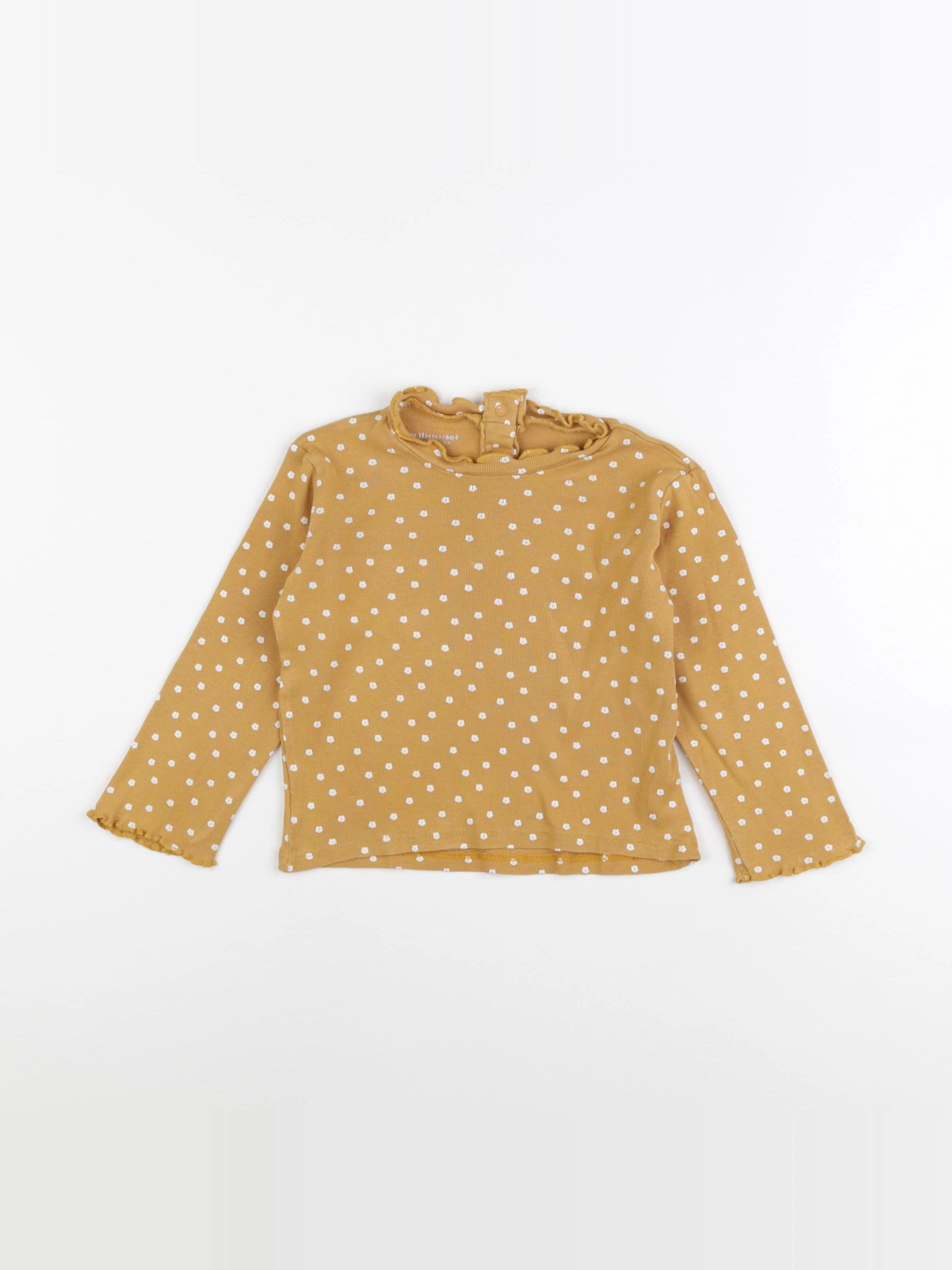 Vertbaudet - tee-shirt jaune - 36 mois