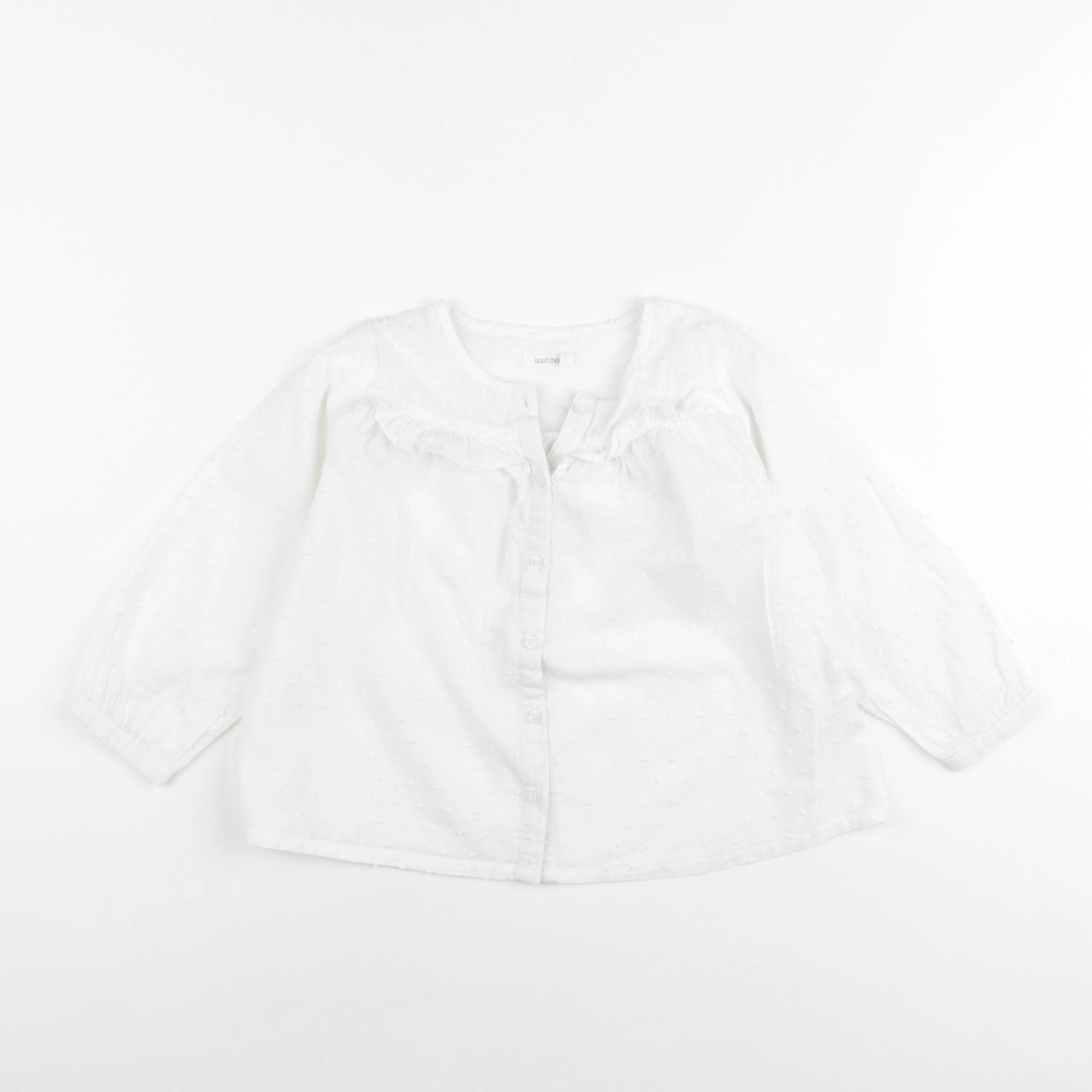 Boutchou - blouse blanc - 24 mois