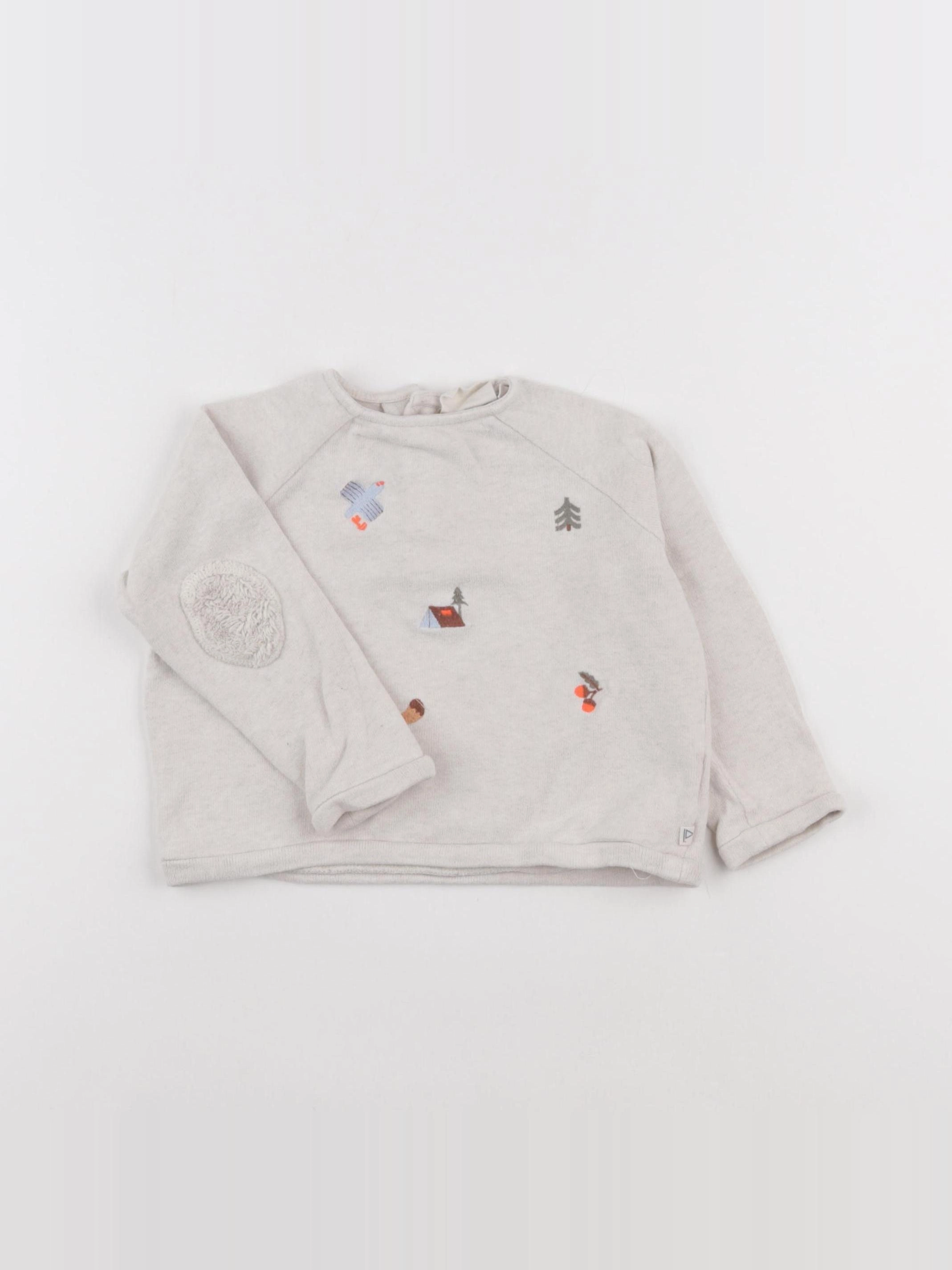 Arsène et les pipelettes - sweat beige - 36 mois