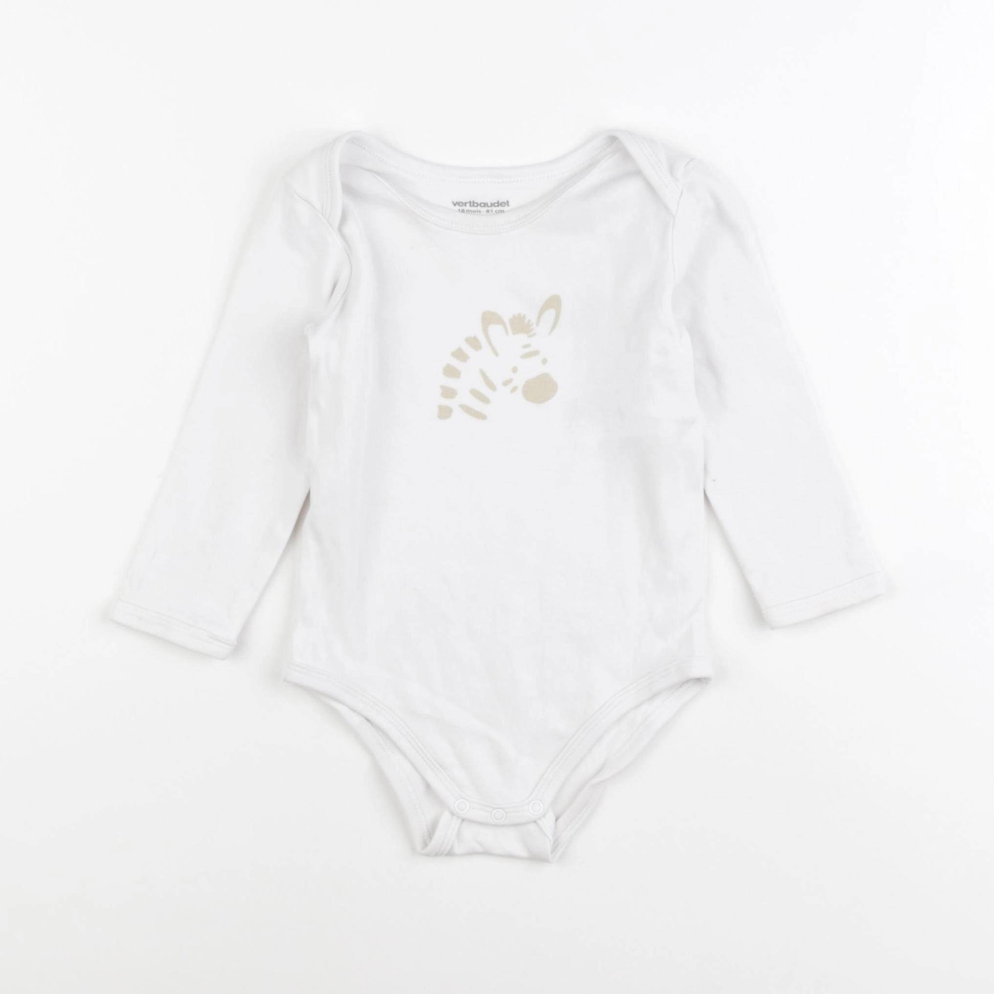Vertbaudet - body blanc - 18 mois