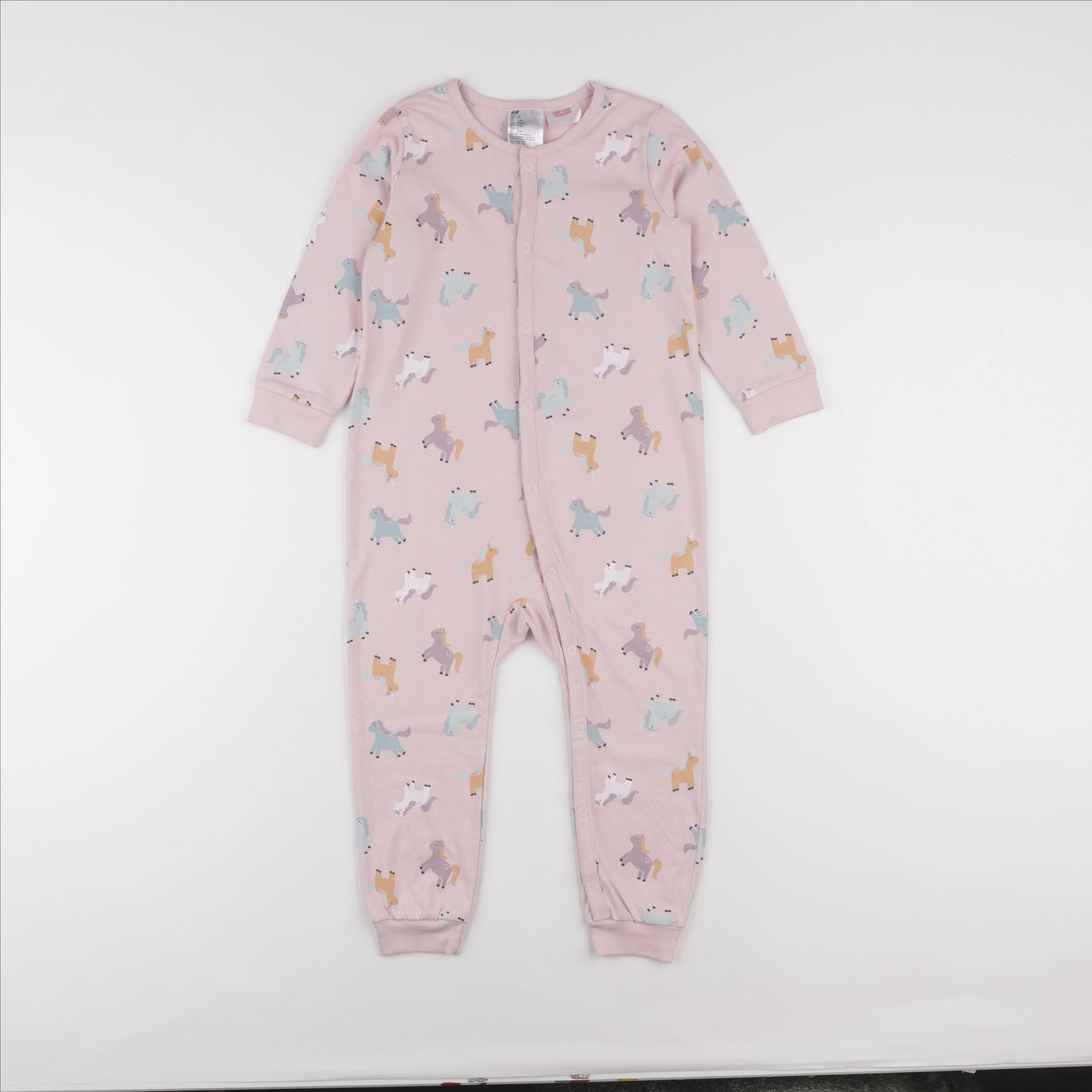H&M - pyjama coton rose - 3 ans