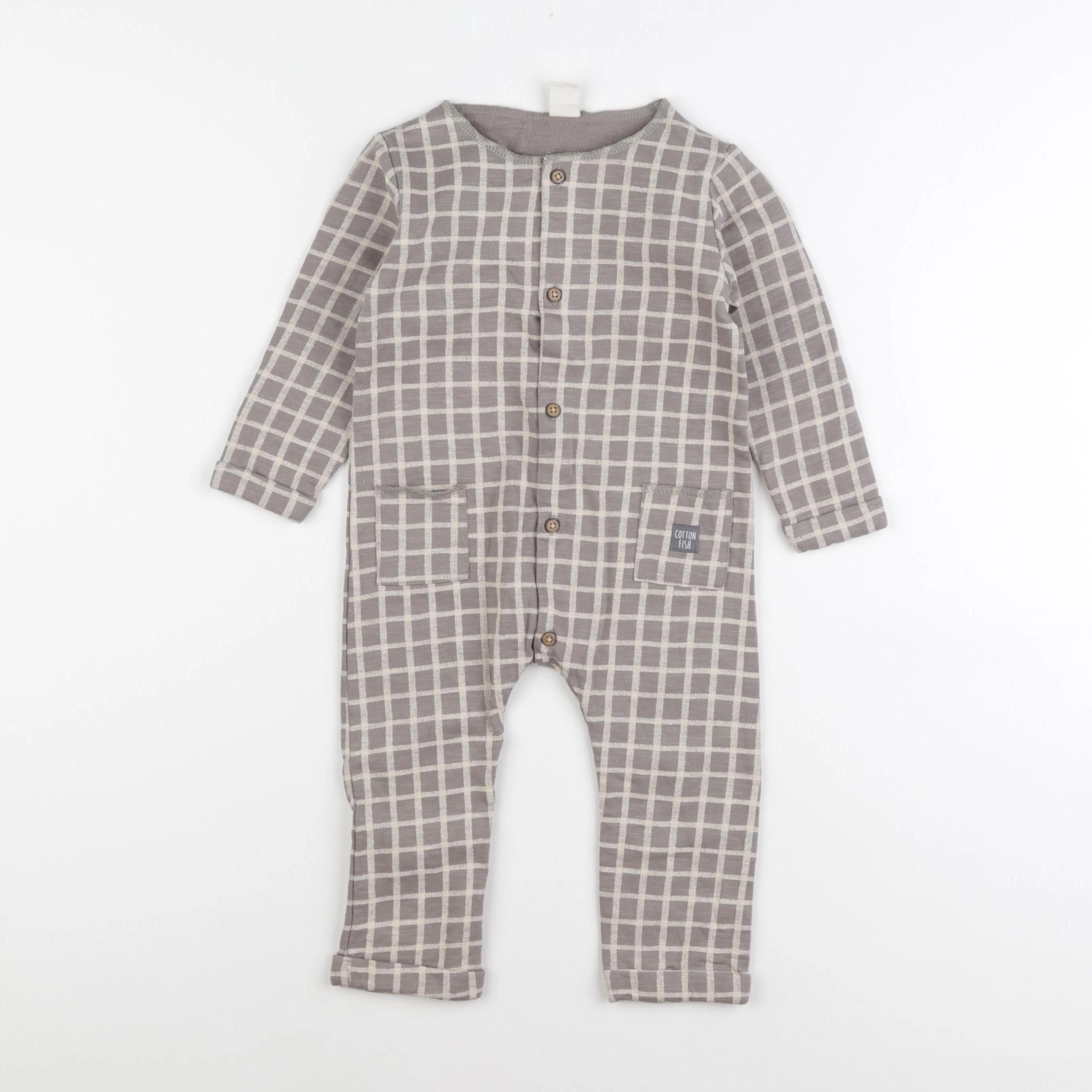 Cotton Fish - combinaison gris - 18 mois