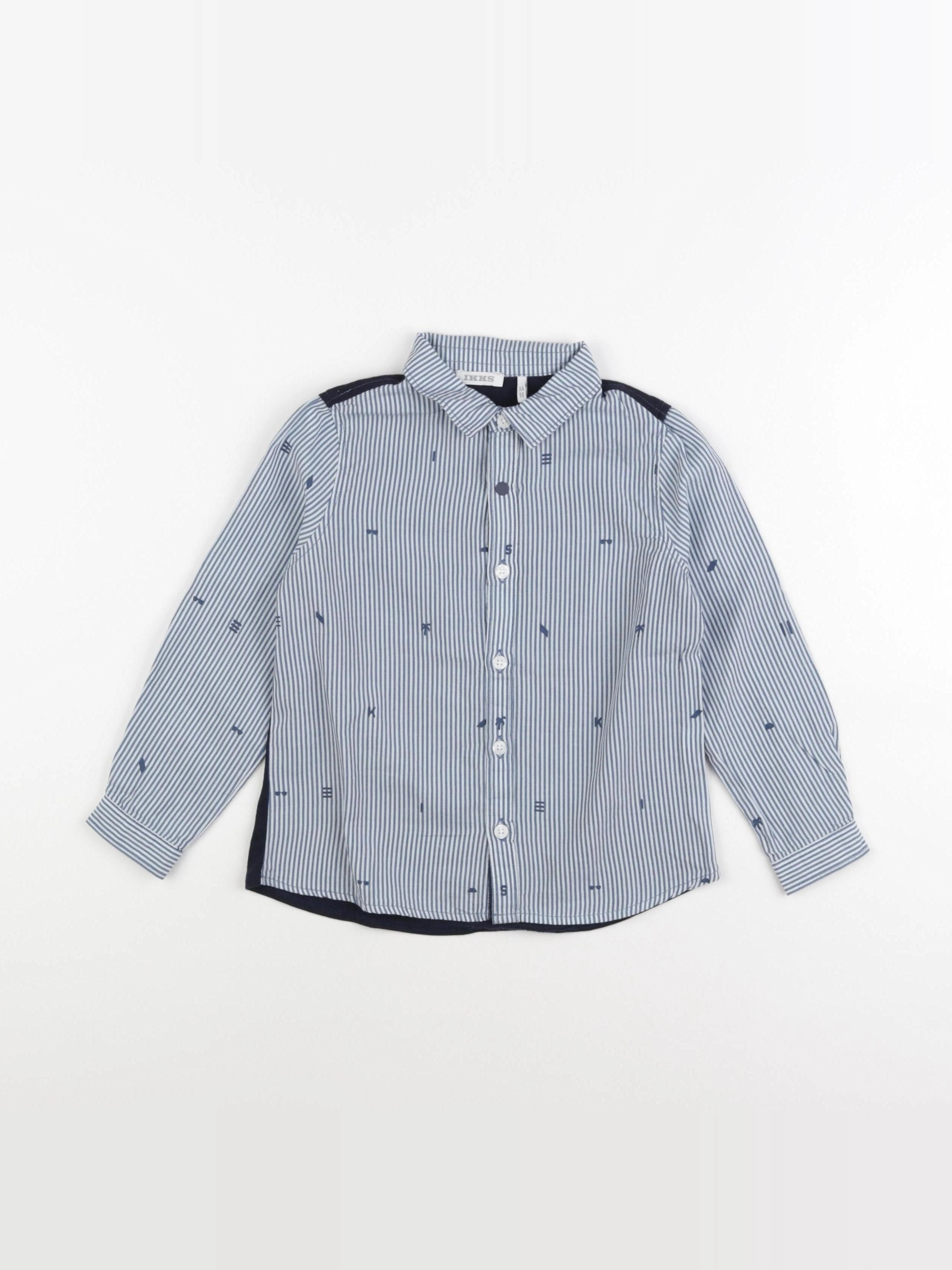 IKKS - chemise bleu - 3 ans