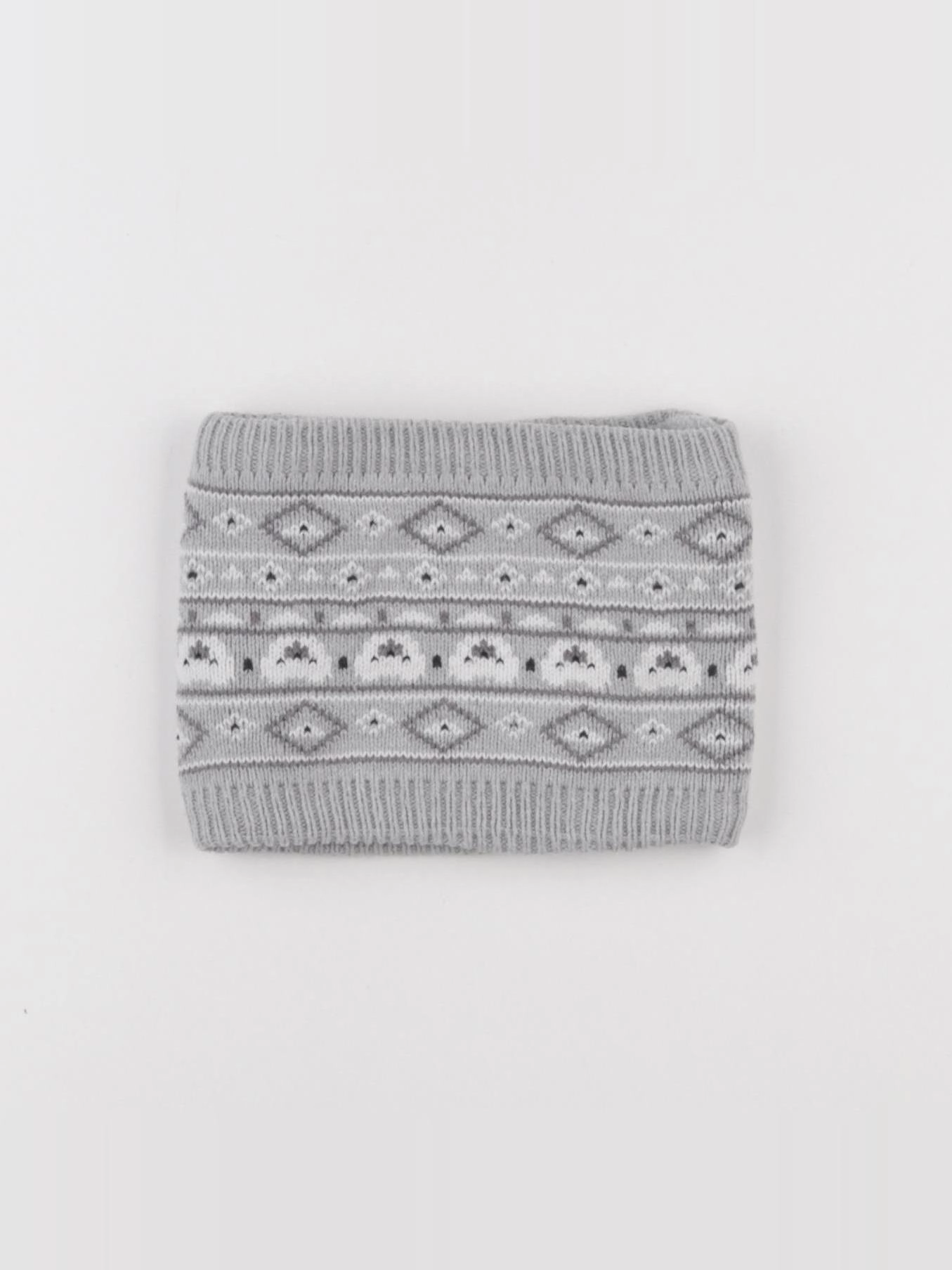 Vertbaudet - tour de cou gris - 12/18 mois