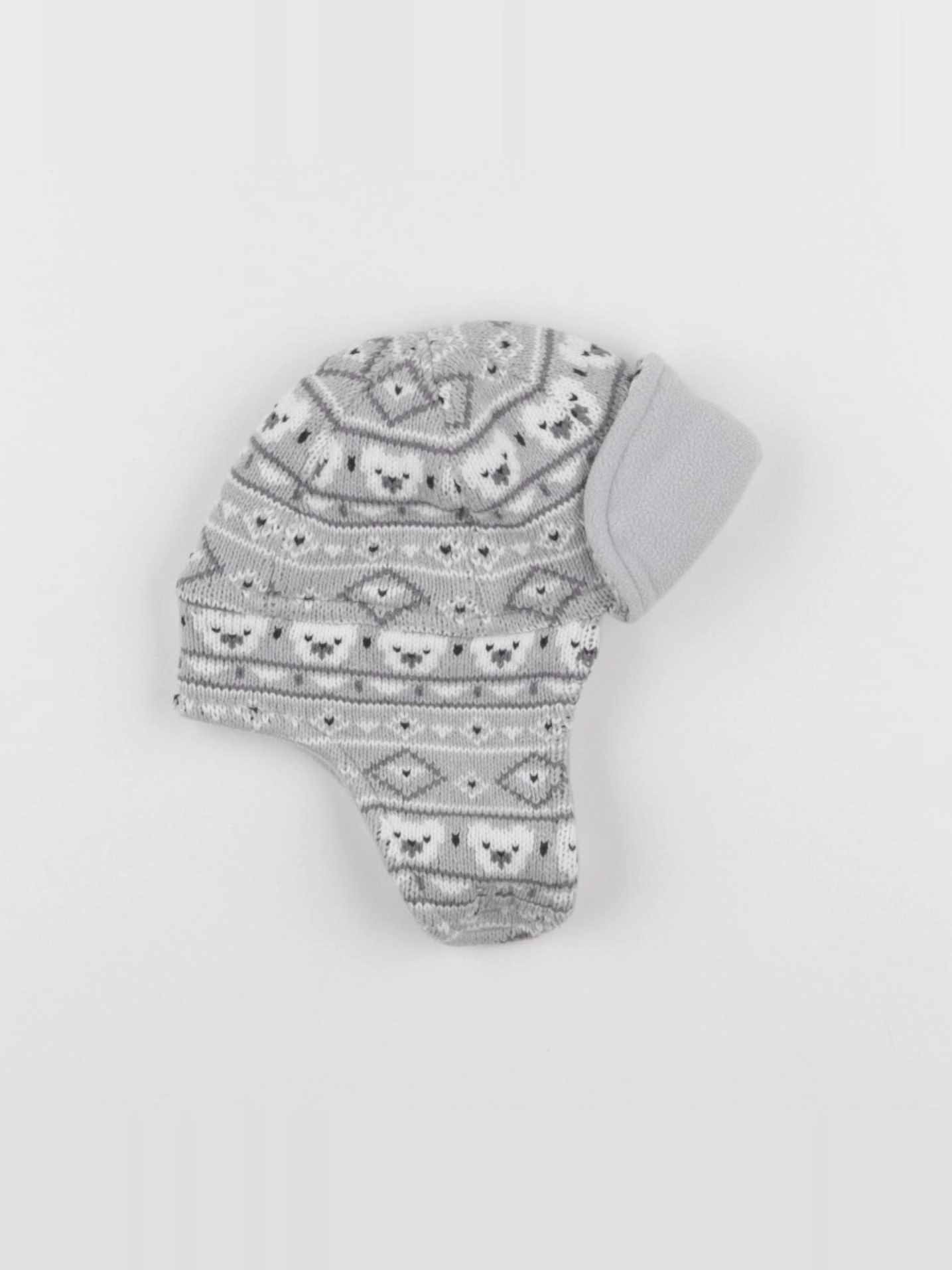 Vertbaudet - bonnet gris - 12/18 mois