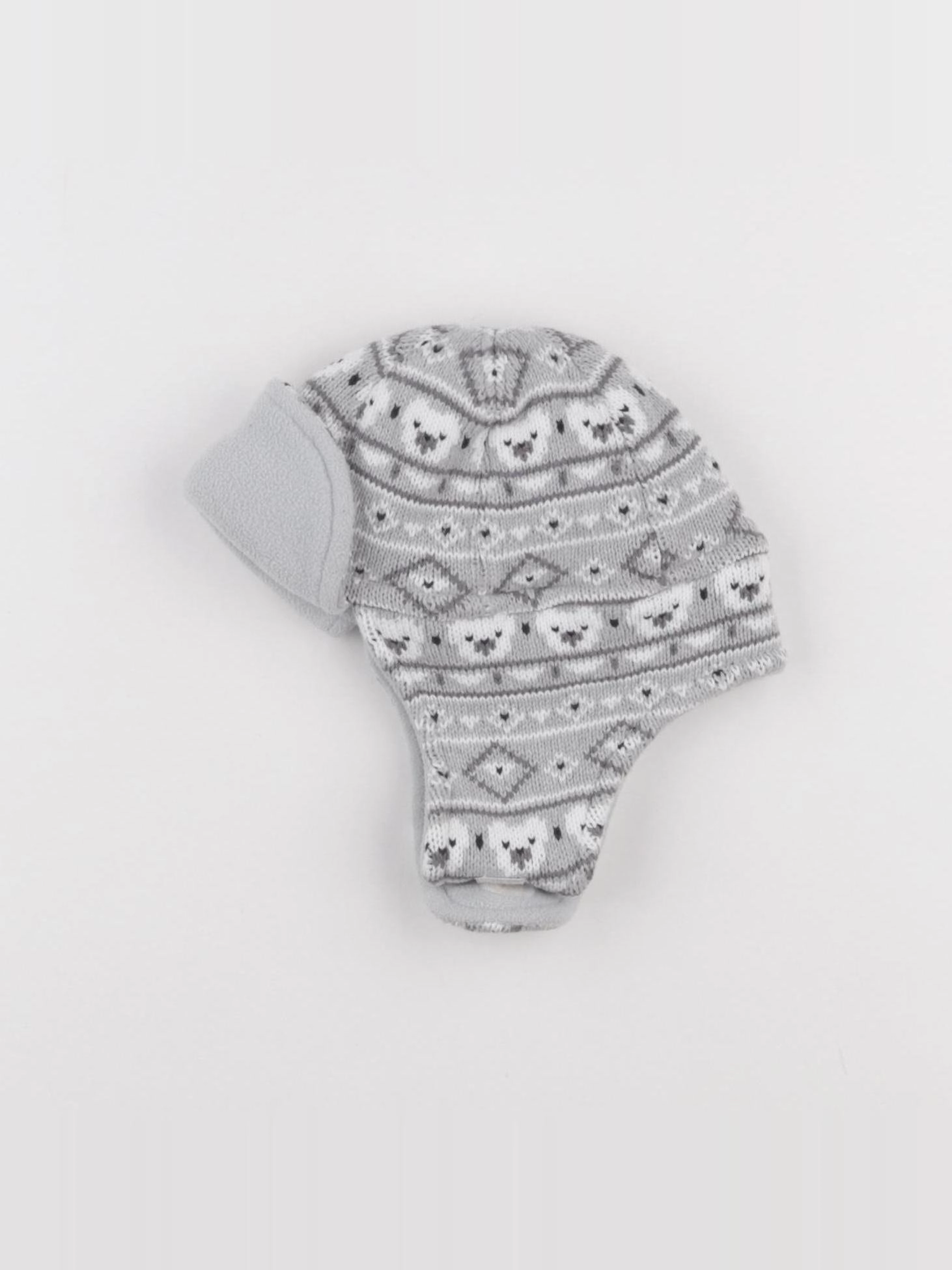 Vertbaudet - bonnet gris - 12/18 mois