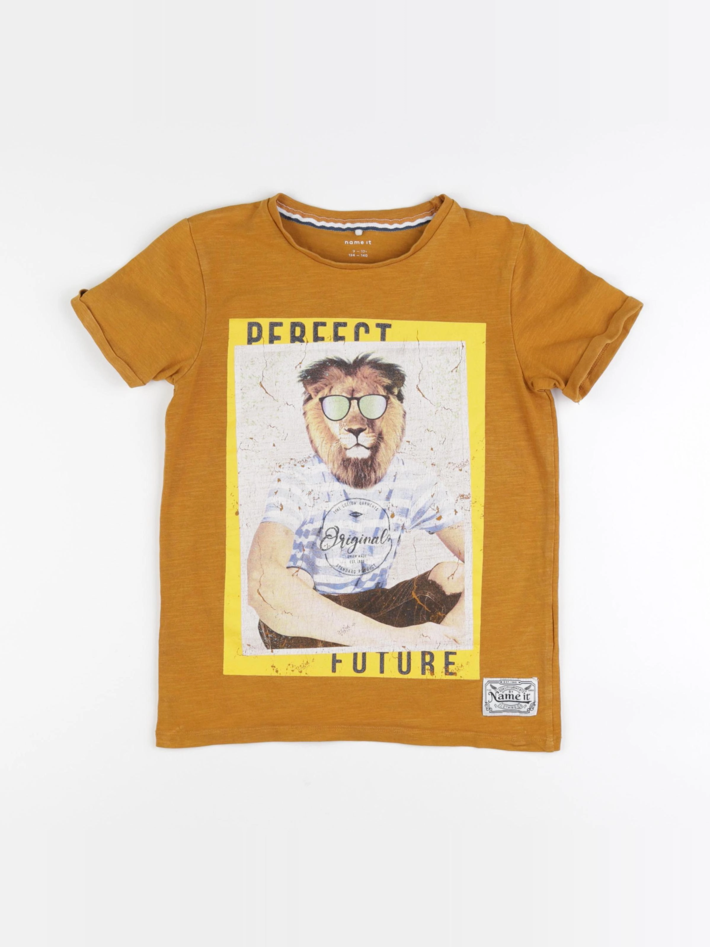 Name it - tee-shirt marron - 9/10 ans