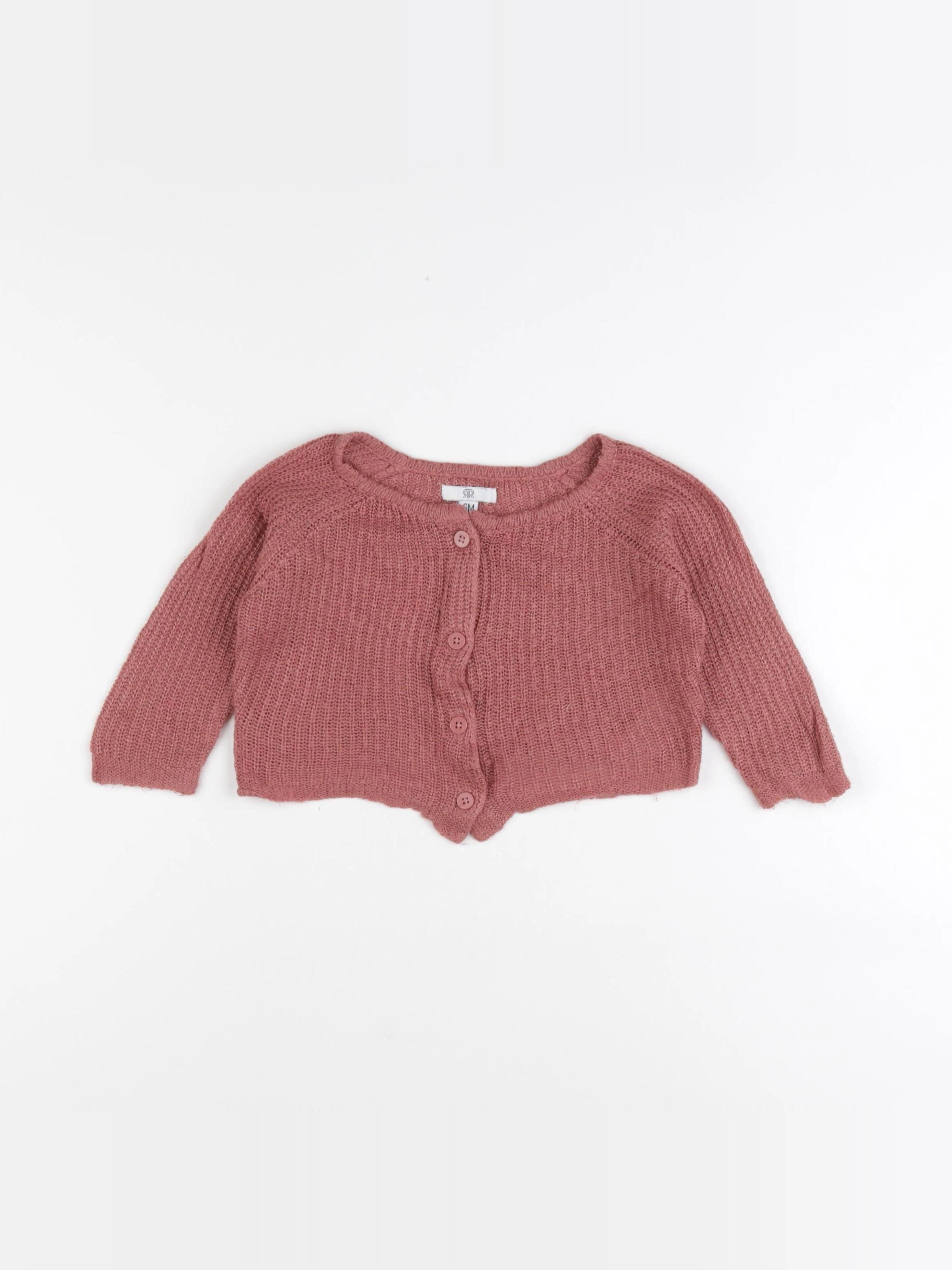 La Redoute - gilet rose - 6 mois