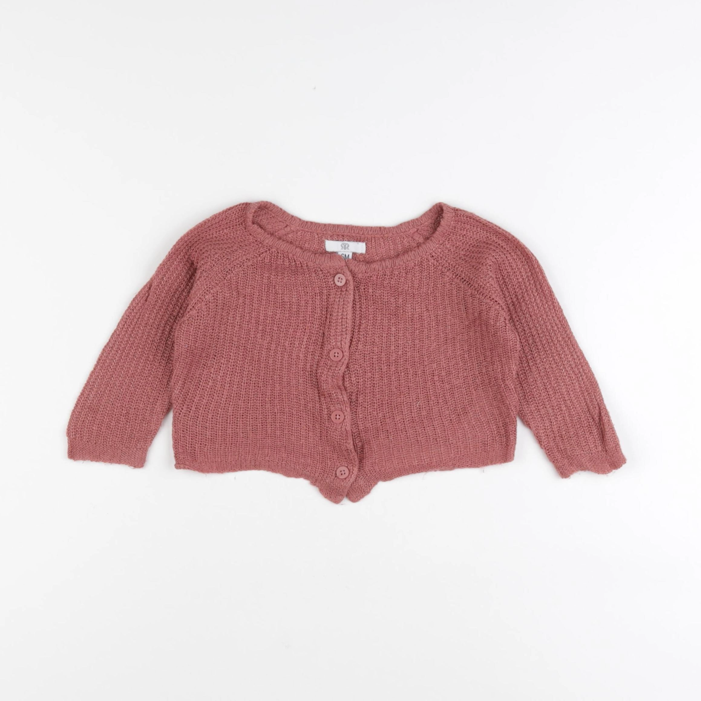La Redoute - gilet rose - 6 mois