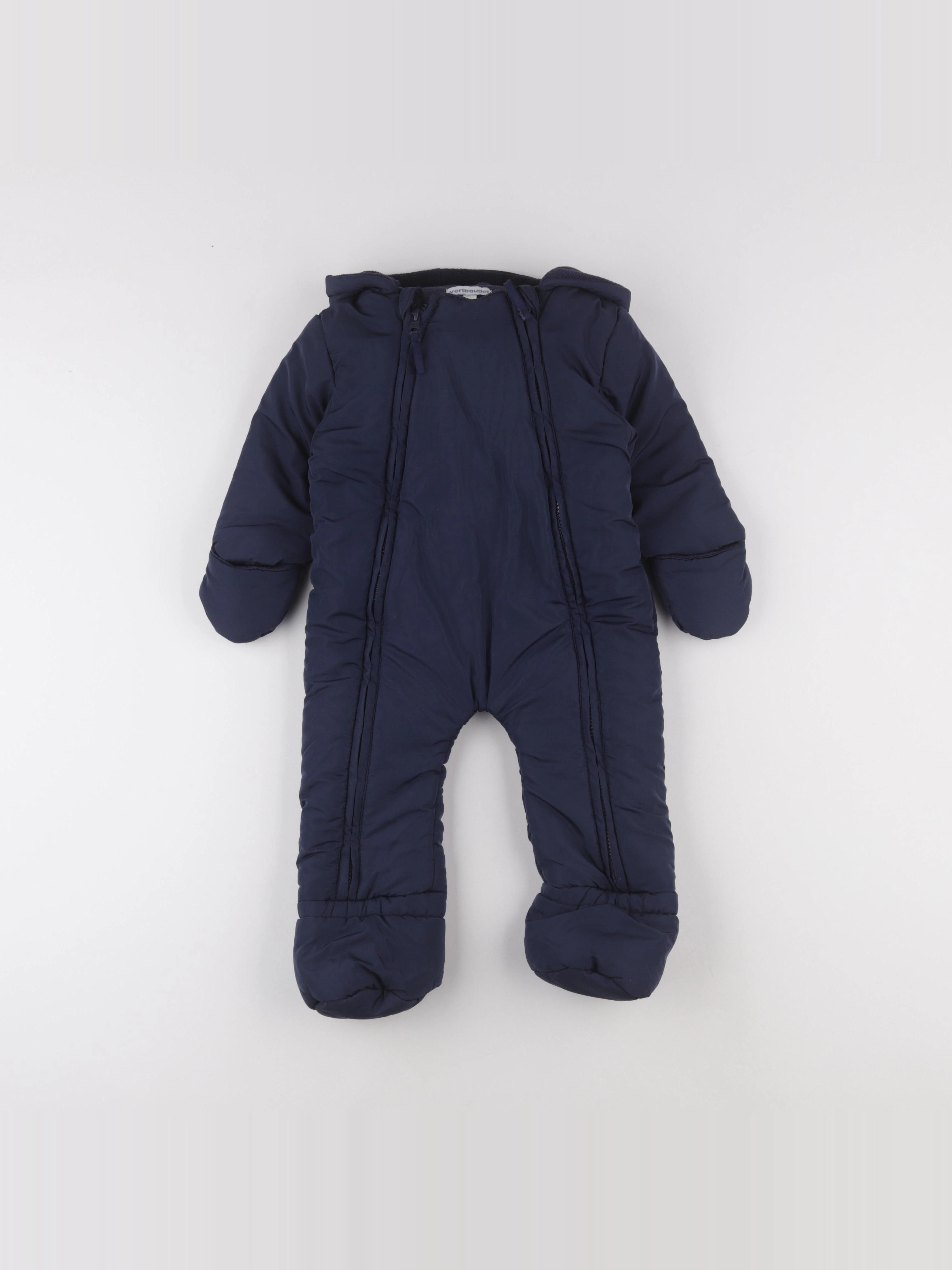 Vertbaudet - combi-pilote bleu - 9 mois