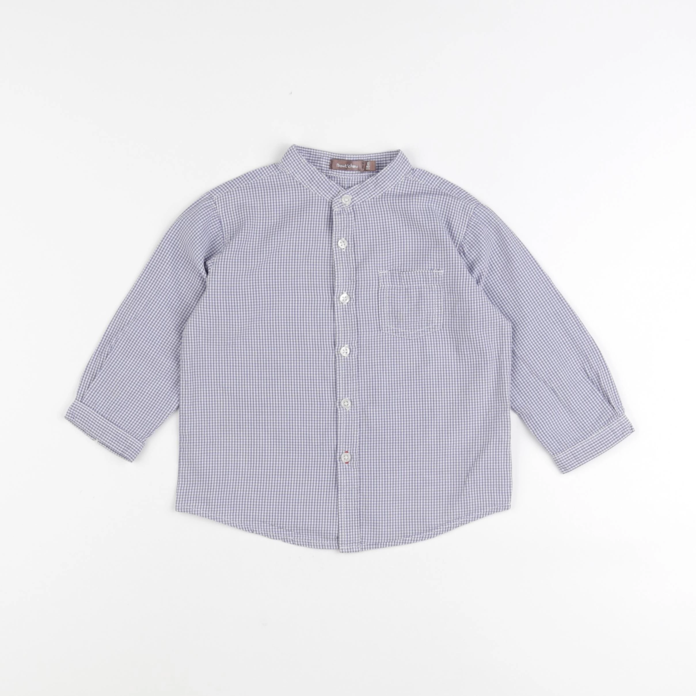 Boutchou - chemise bleu - 18 mois