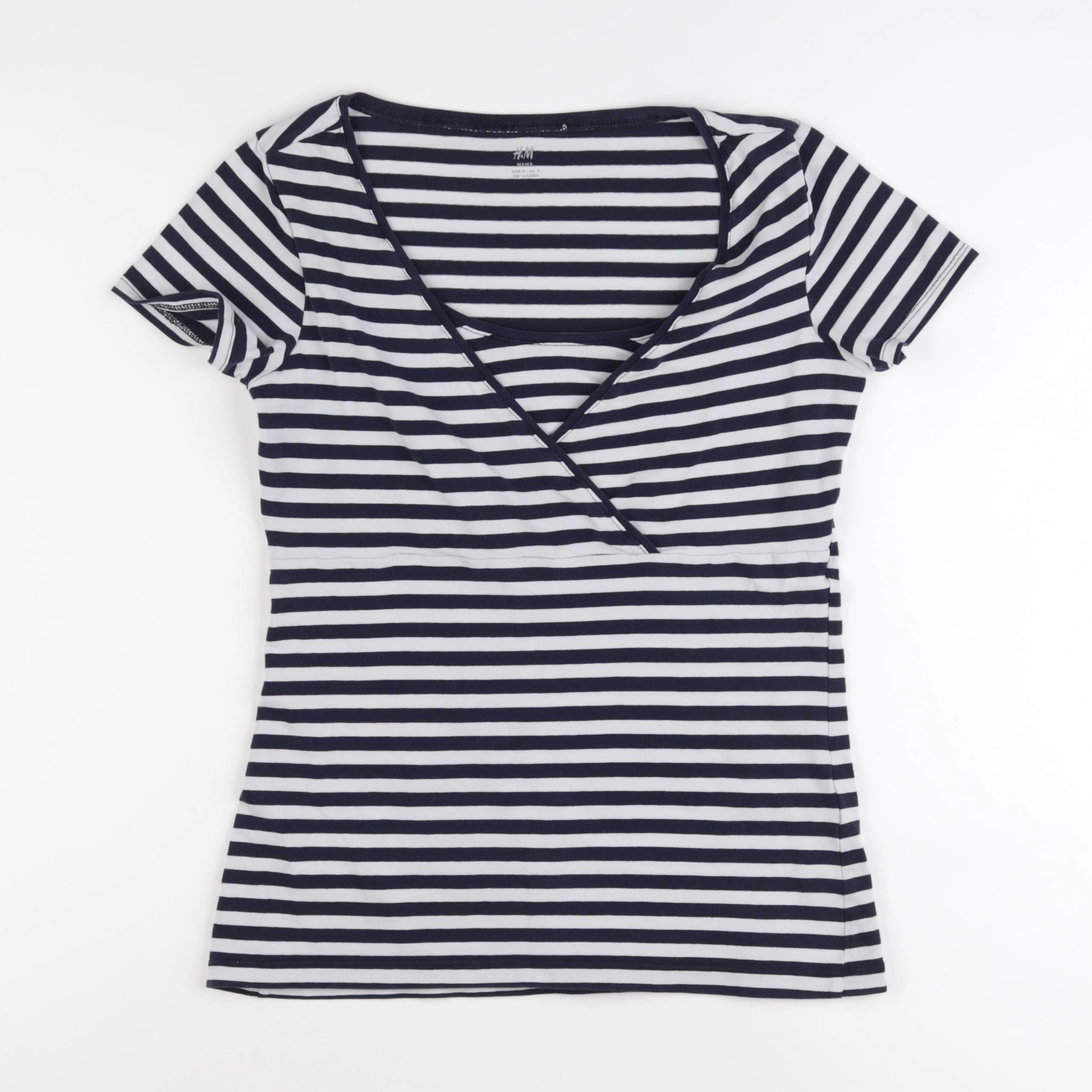 H&M - tee-shirt grossesse bleu - s