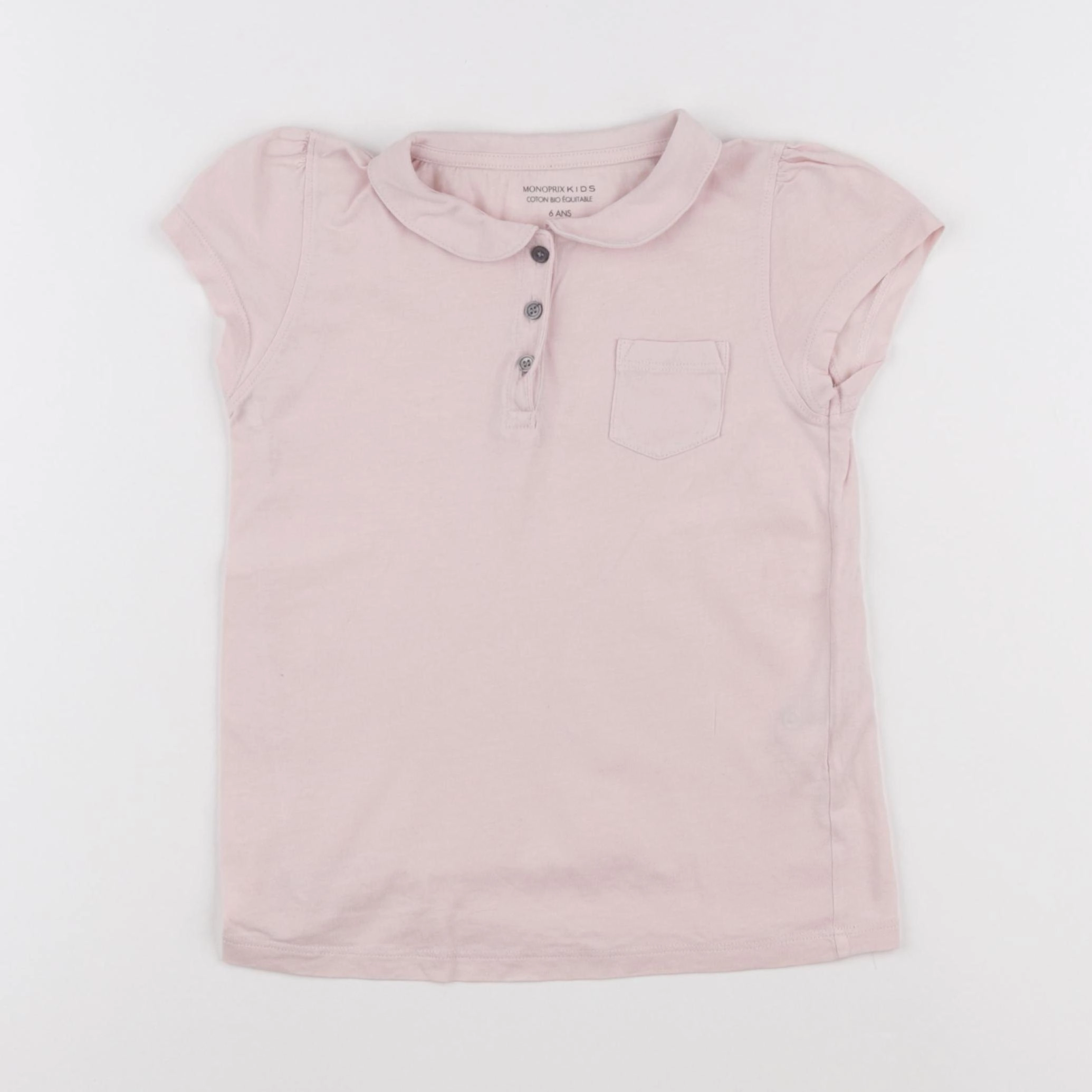 Monoprix - polo rose - 6 ans