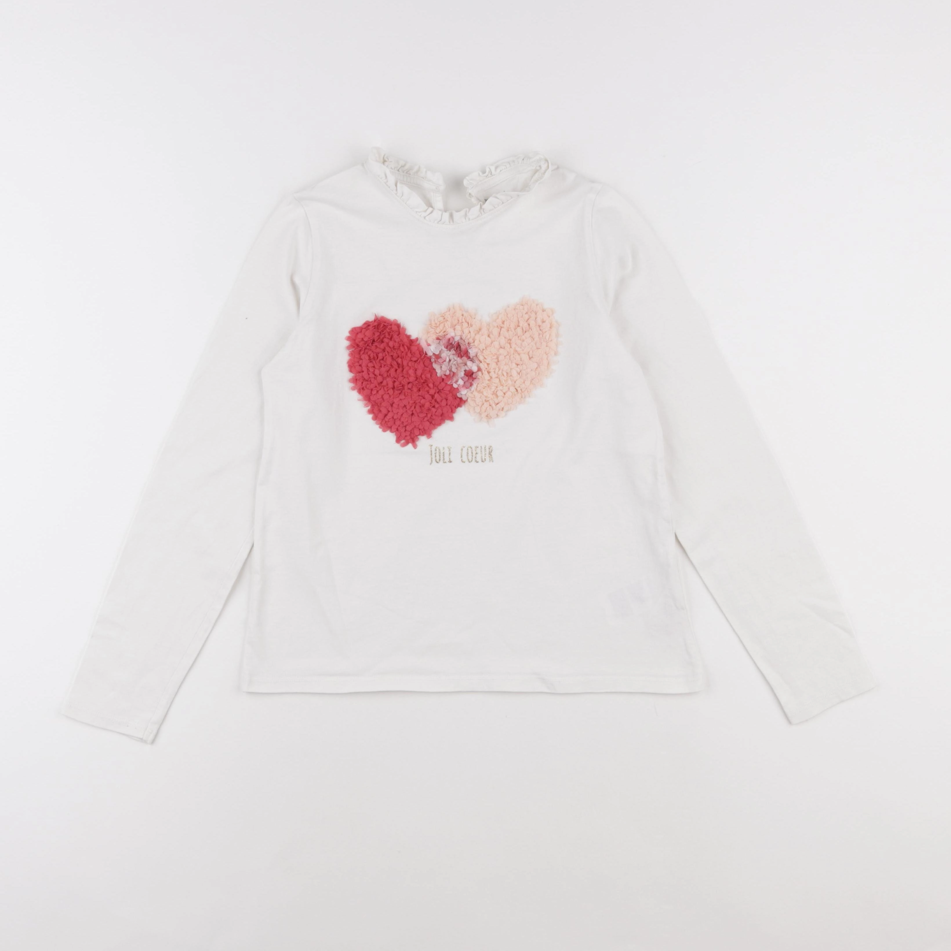 Vertbaudet - tee-shirt blanc - 10 ans