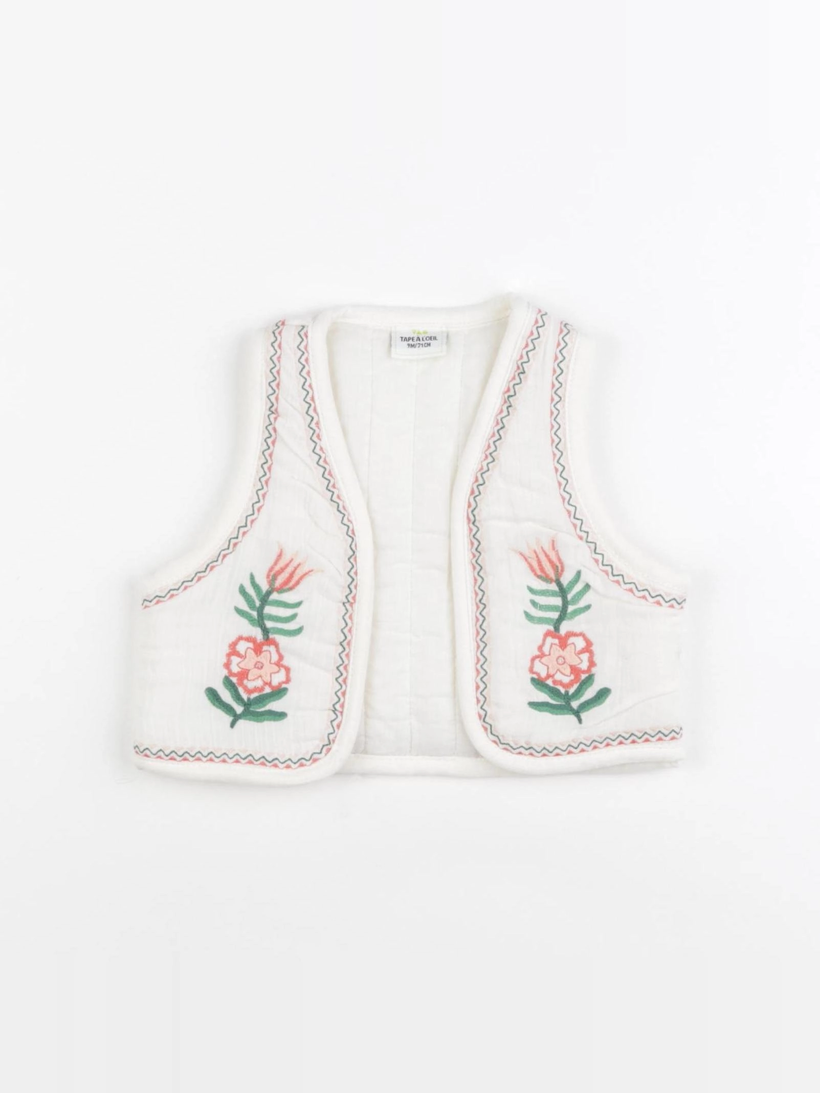 Tape à l'oeil - gilet beige - 9 mois
