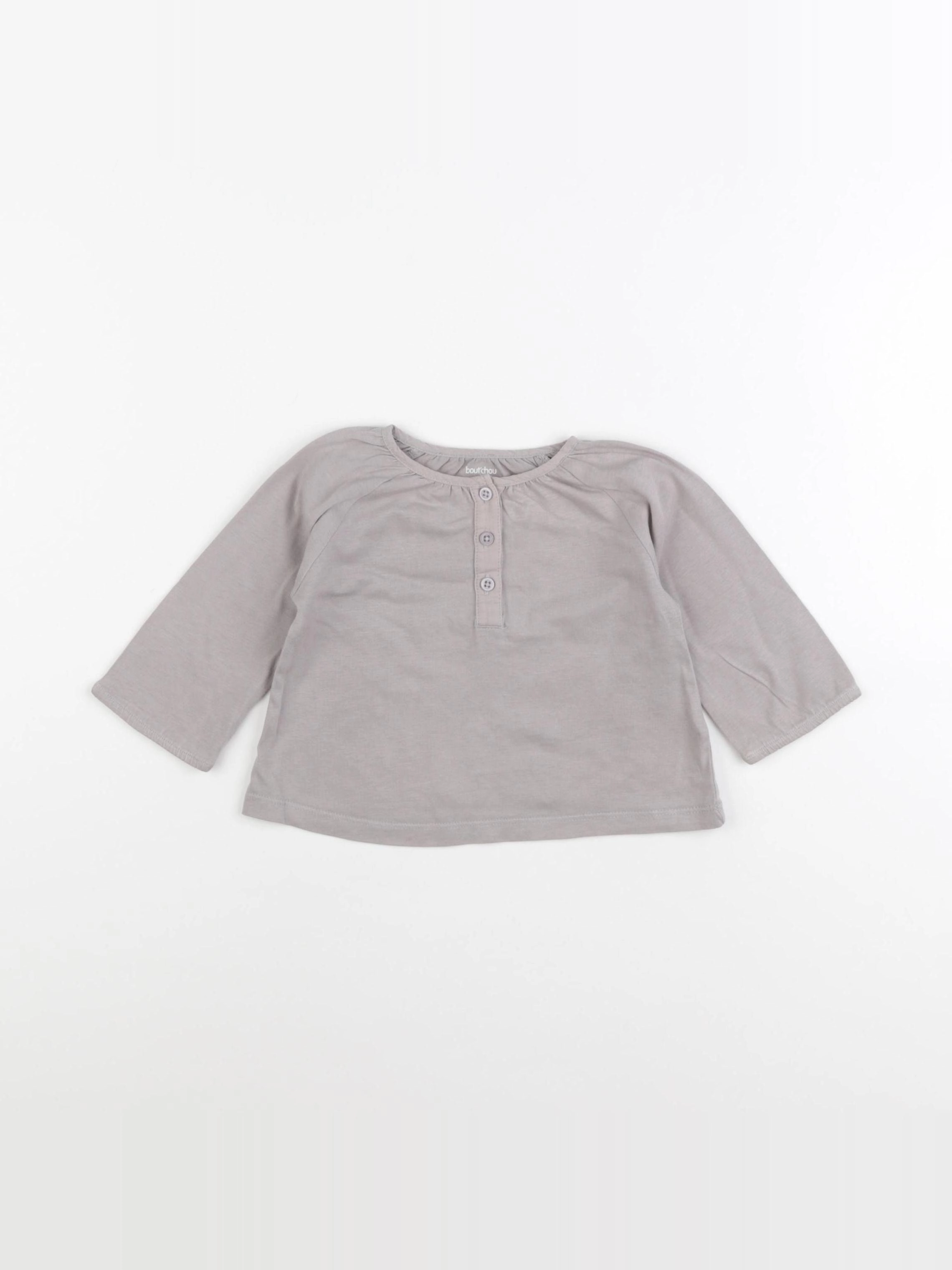 Boutchou - blouse gris - 6 mois