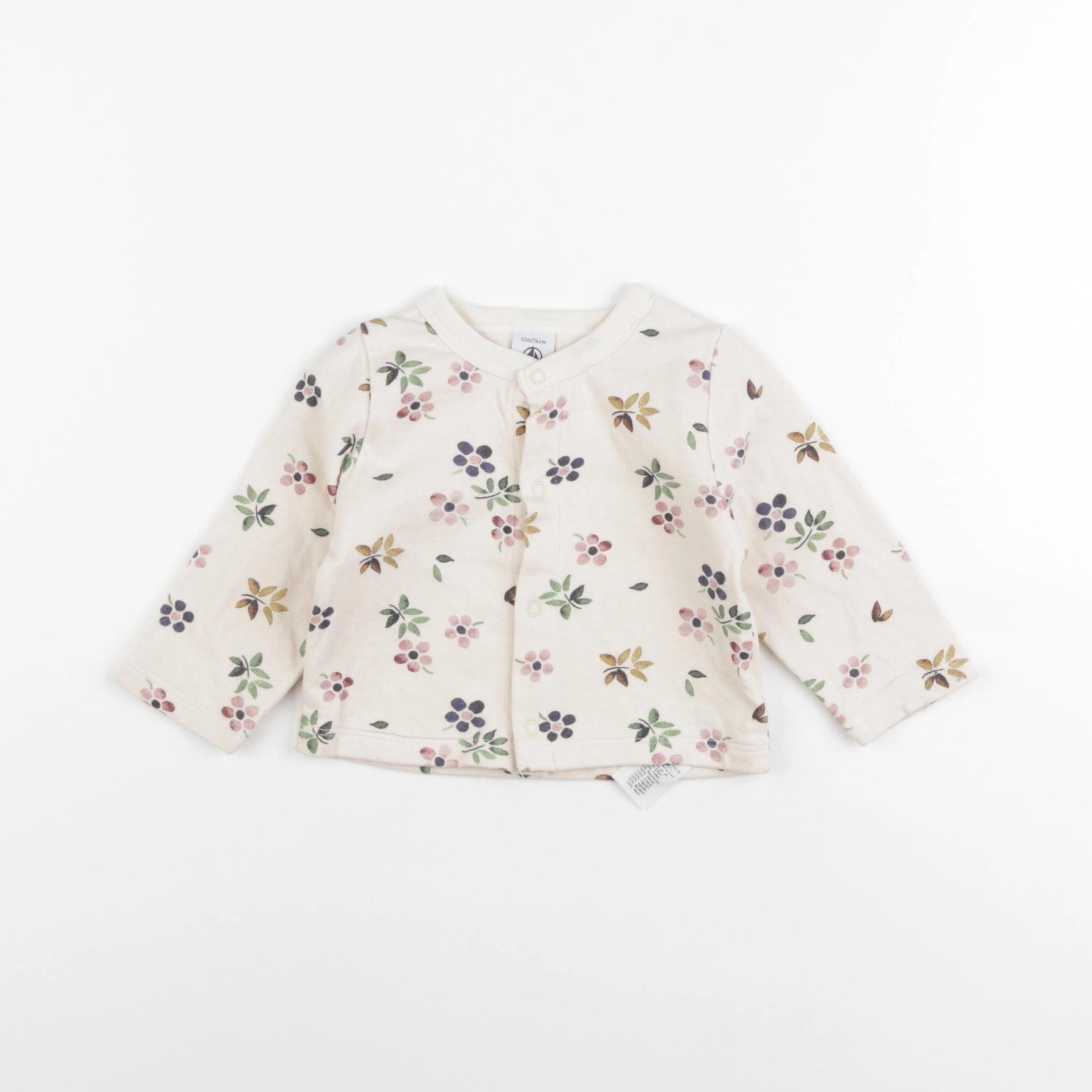 Petit Bateau - gilet beige - 12 mois