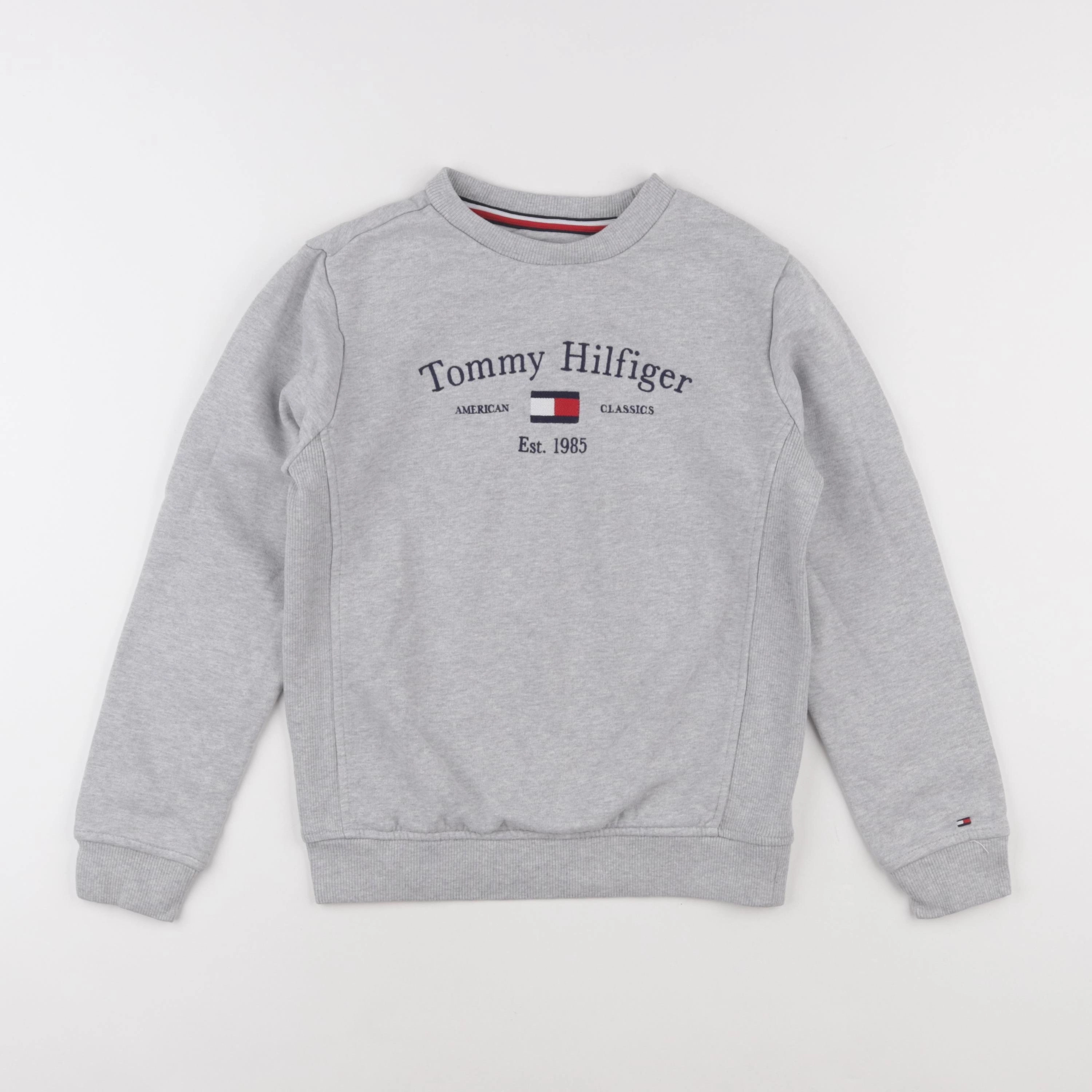 Tommy Hilfiger - sweat gris - 10 ans