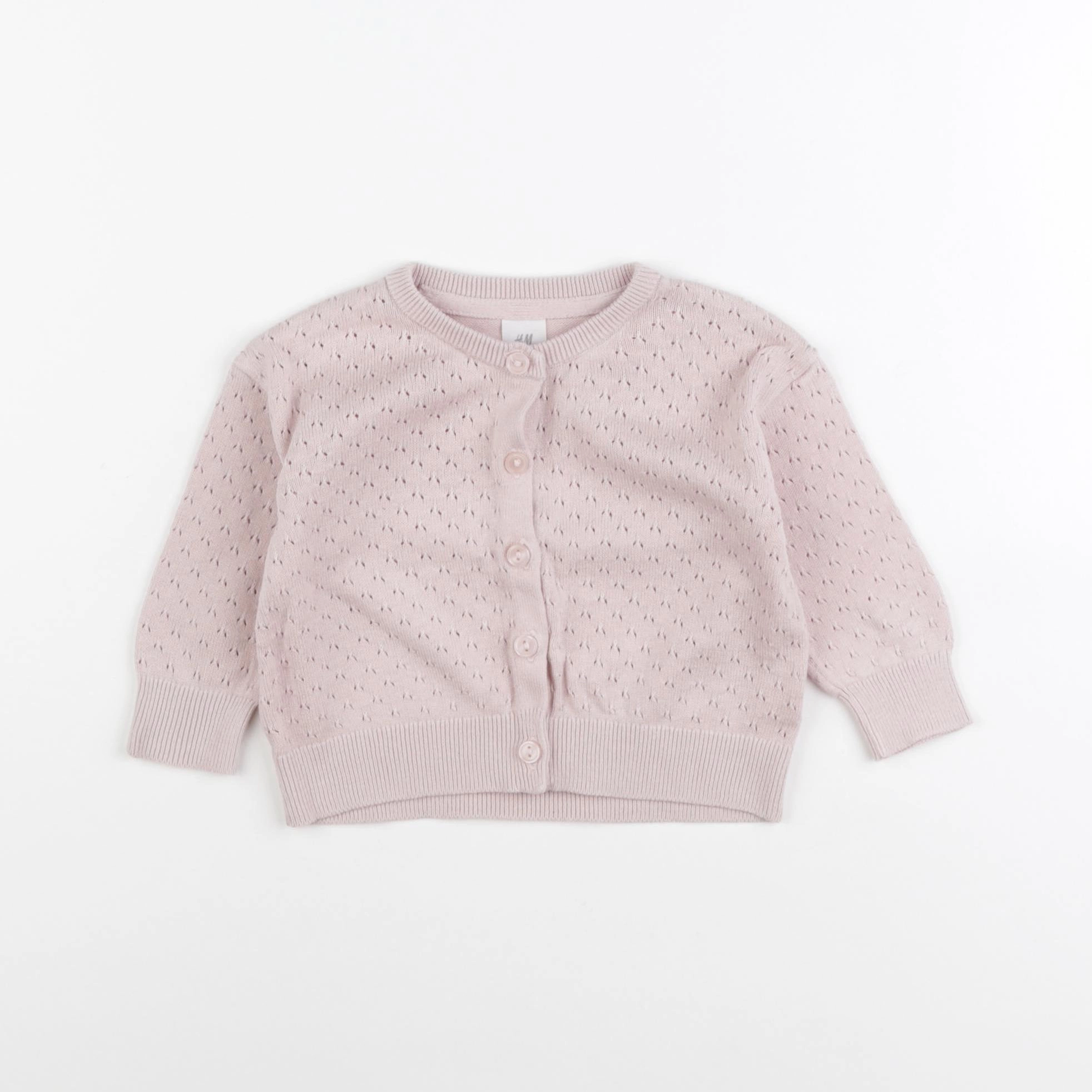 H&M - gilet rose - 3/6 mois