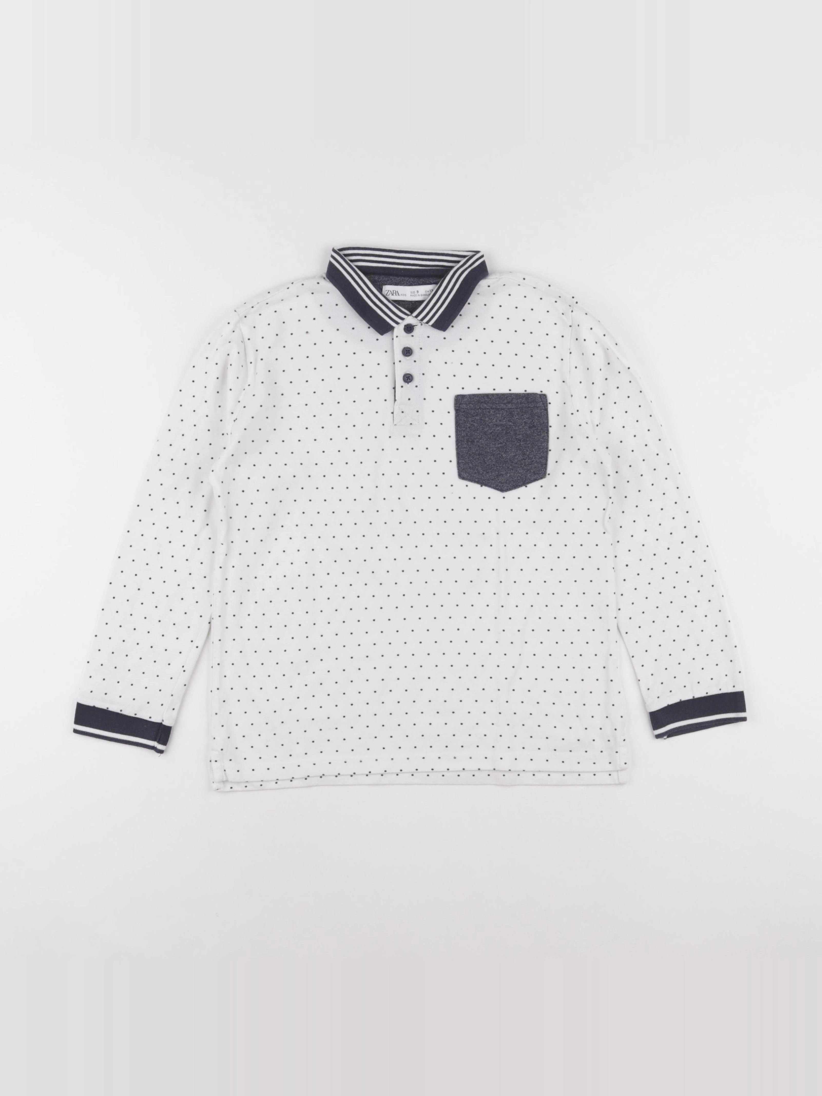 Zara - polo blanc - 9 ans