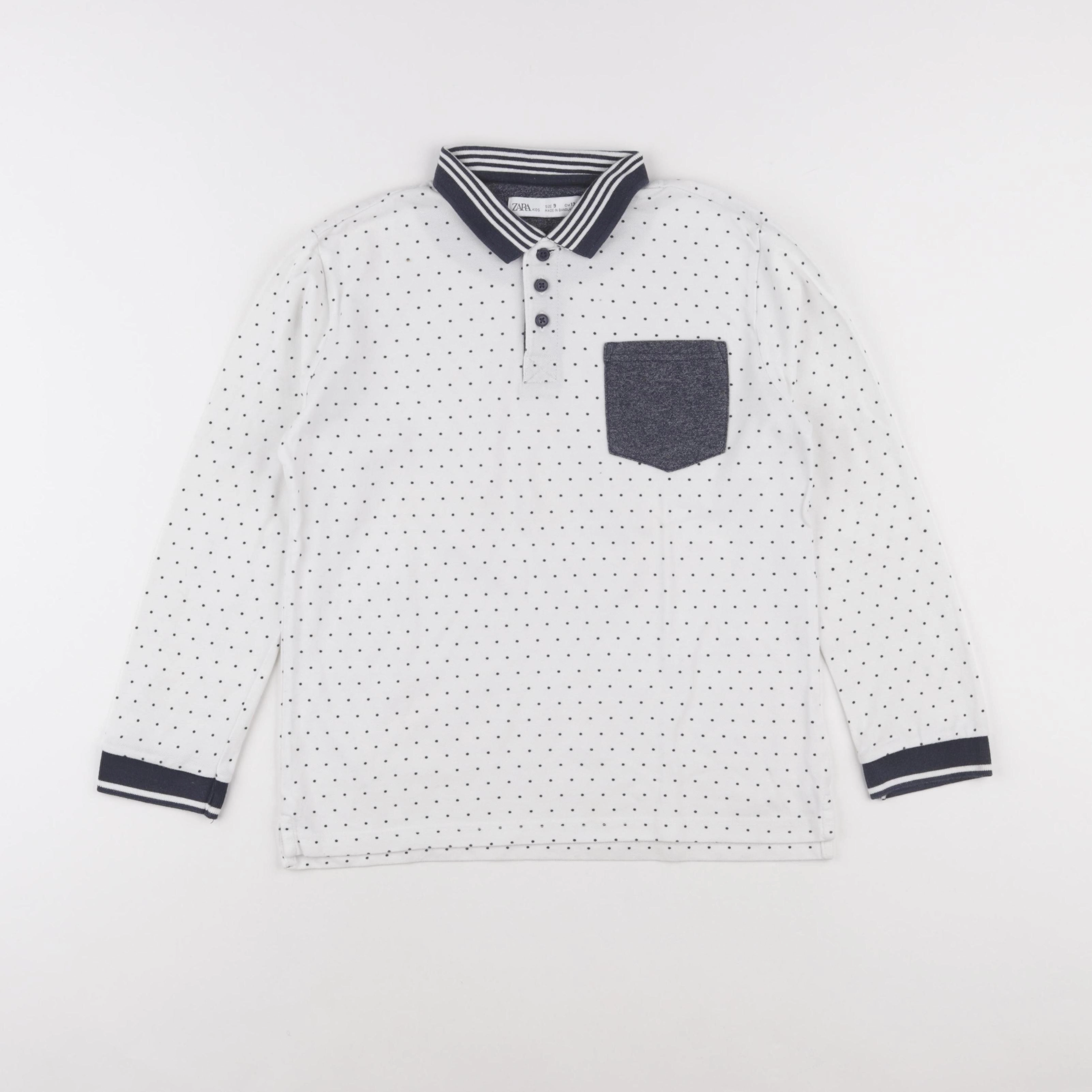 Zara - polo blanc - 9 ans