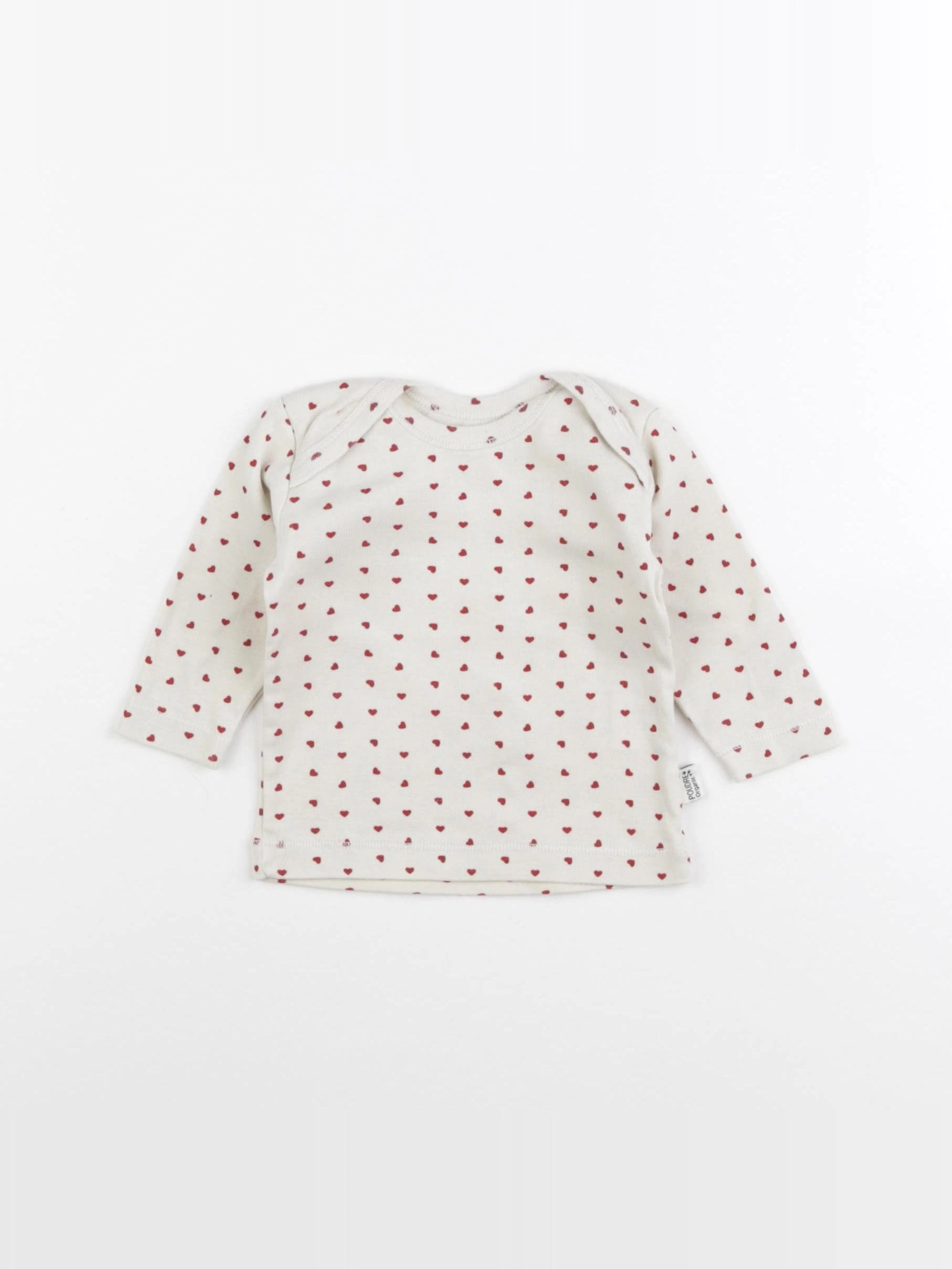 Poudre Organic - maillot de corps beige - 6 mois