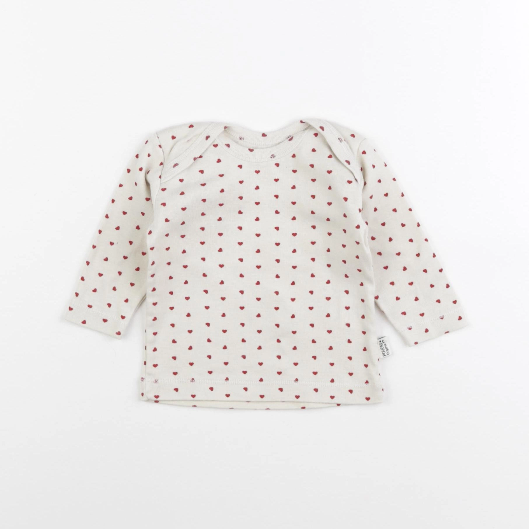 Poudre Organic - maillot de corps beige - 6 mois