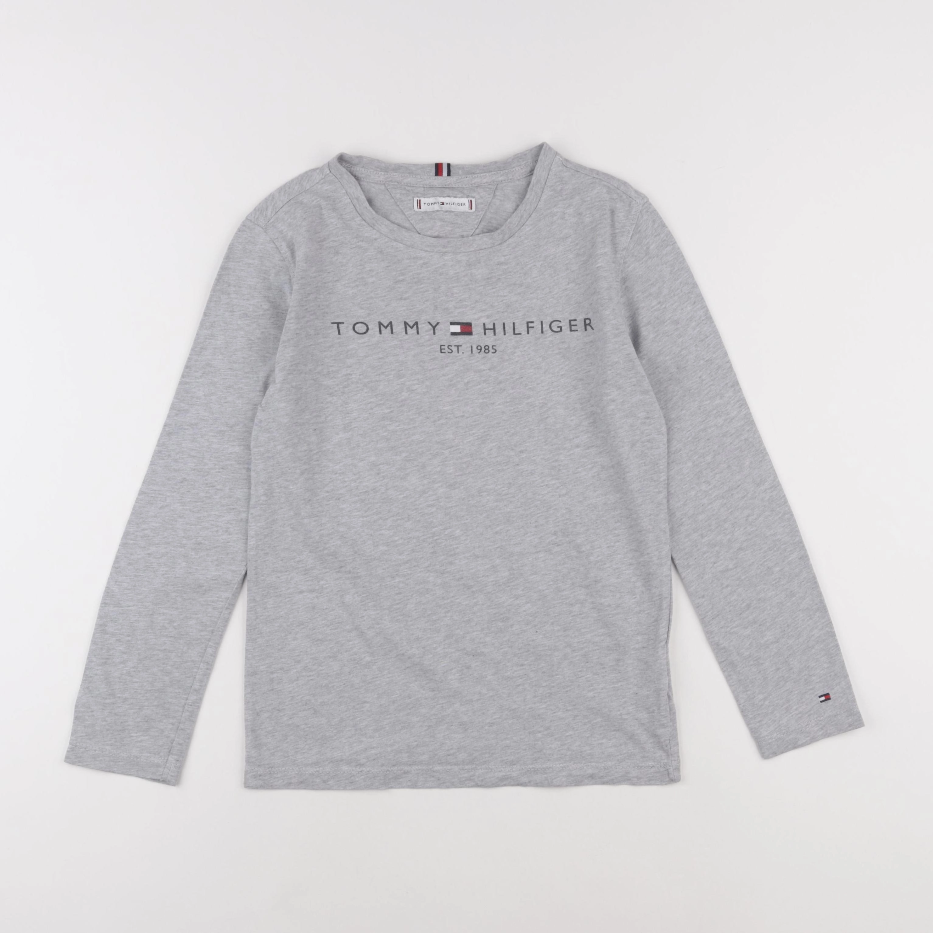 Tommy Hilfiger - tee-shirt gris - 9/10 ans