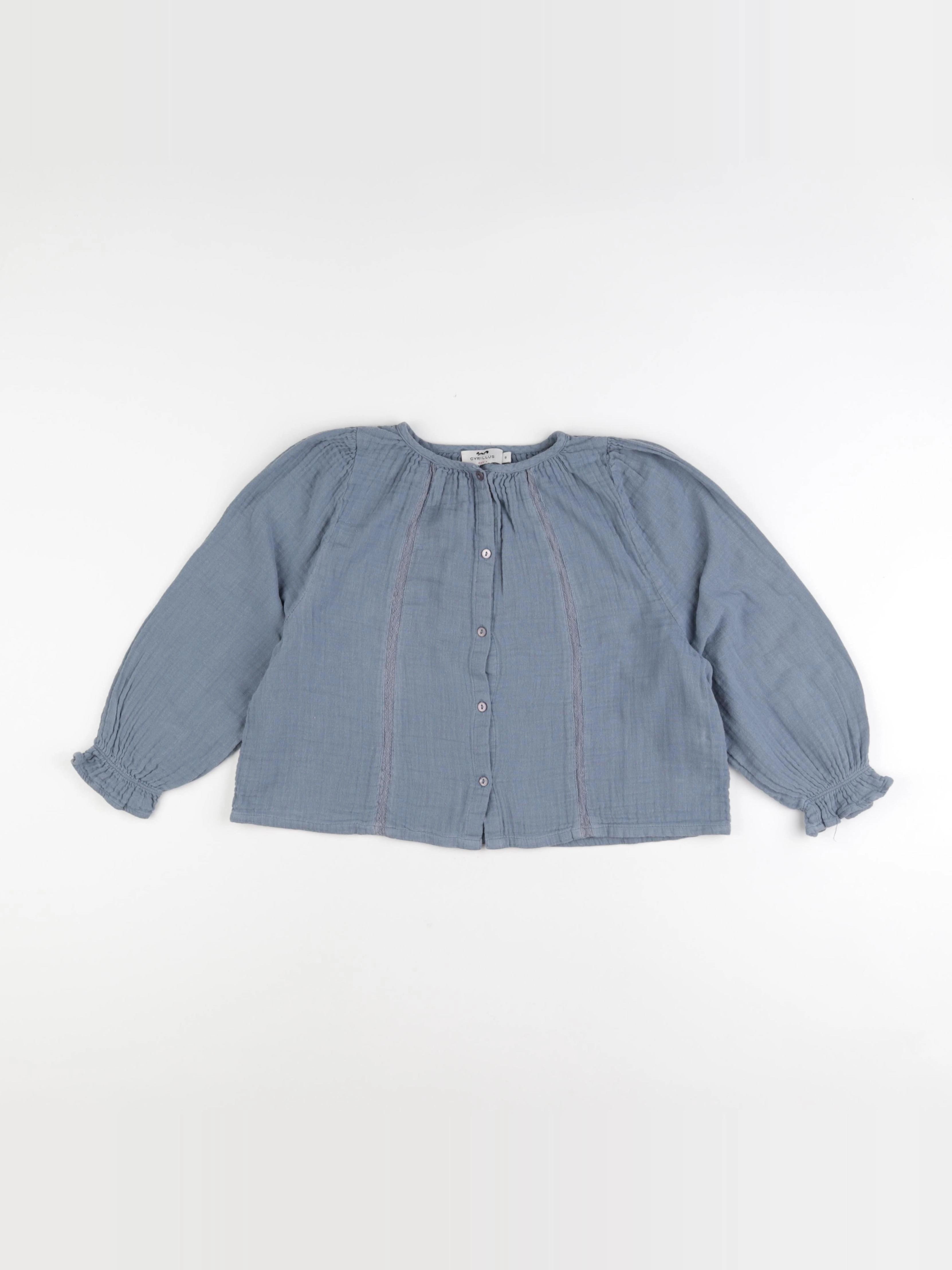 Cyrillus - blouse bleu - 8 ans