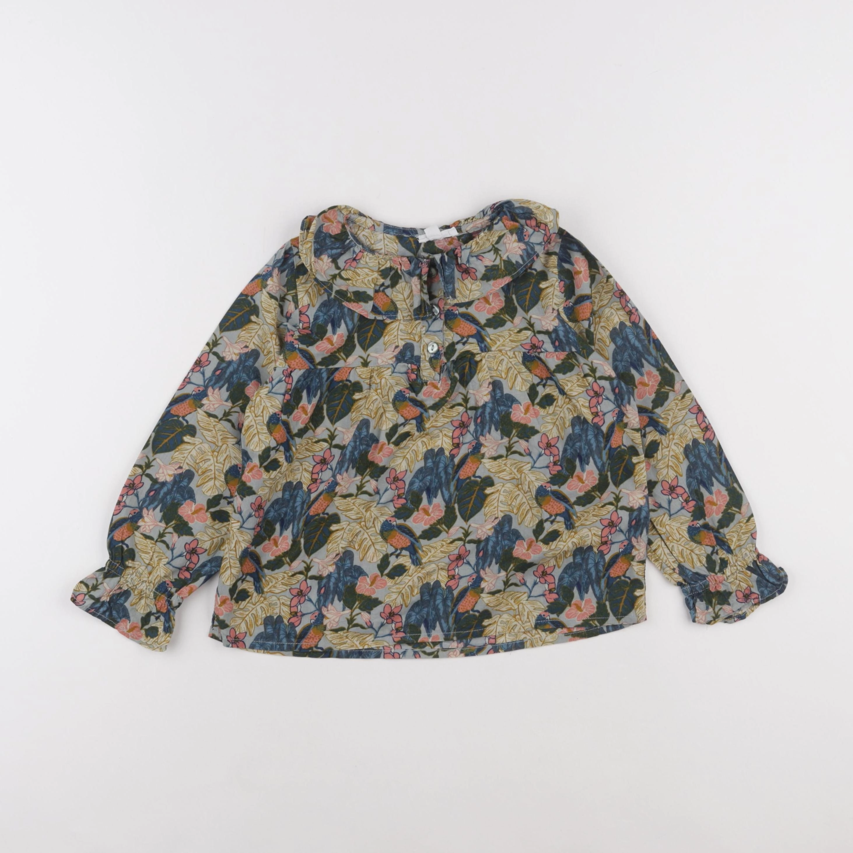 Vertbaudet - blouse vert - 6 ans