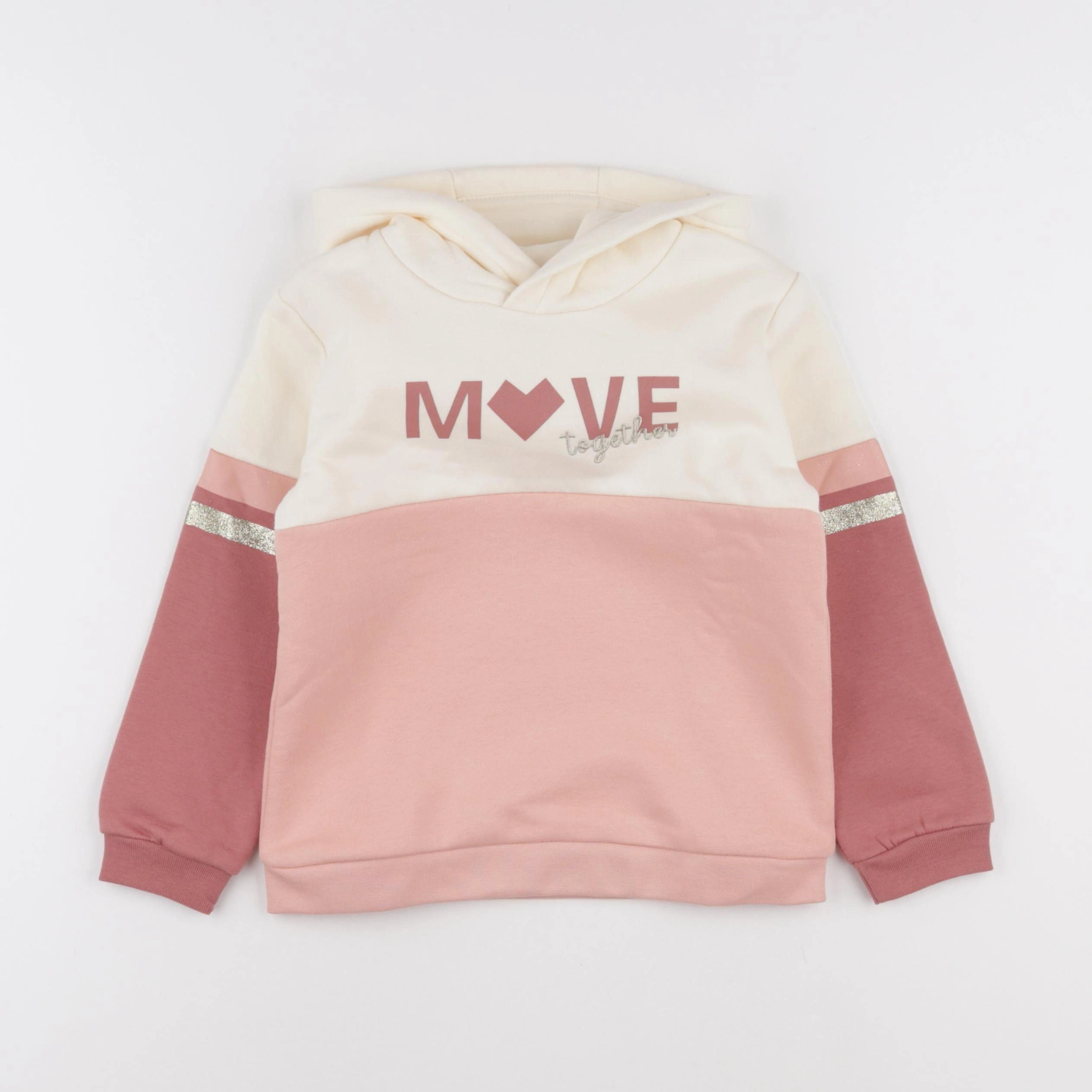 Vertbaudet - sweat rose - 3 ans