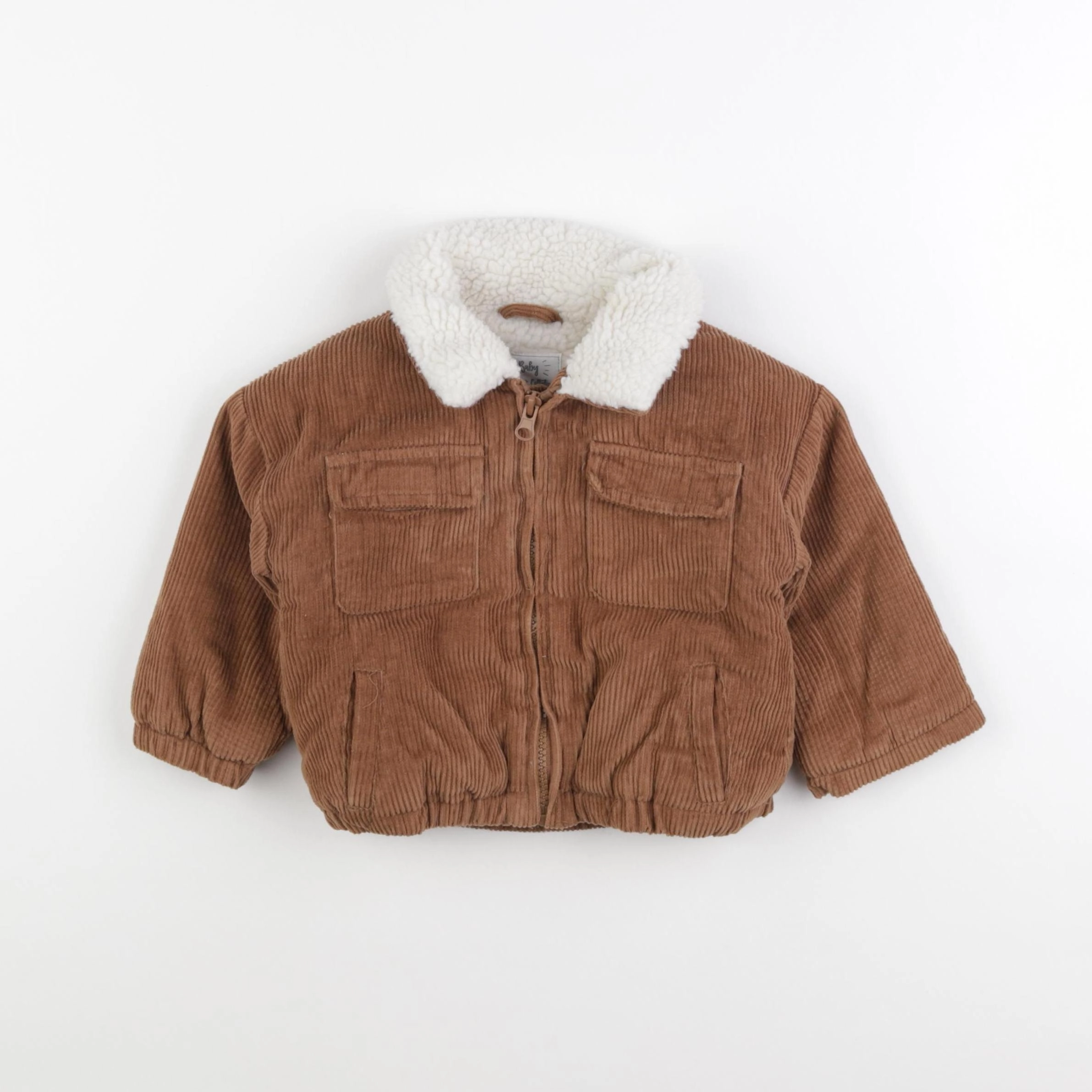 Vertbaudet - veste marron - 18 mois