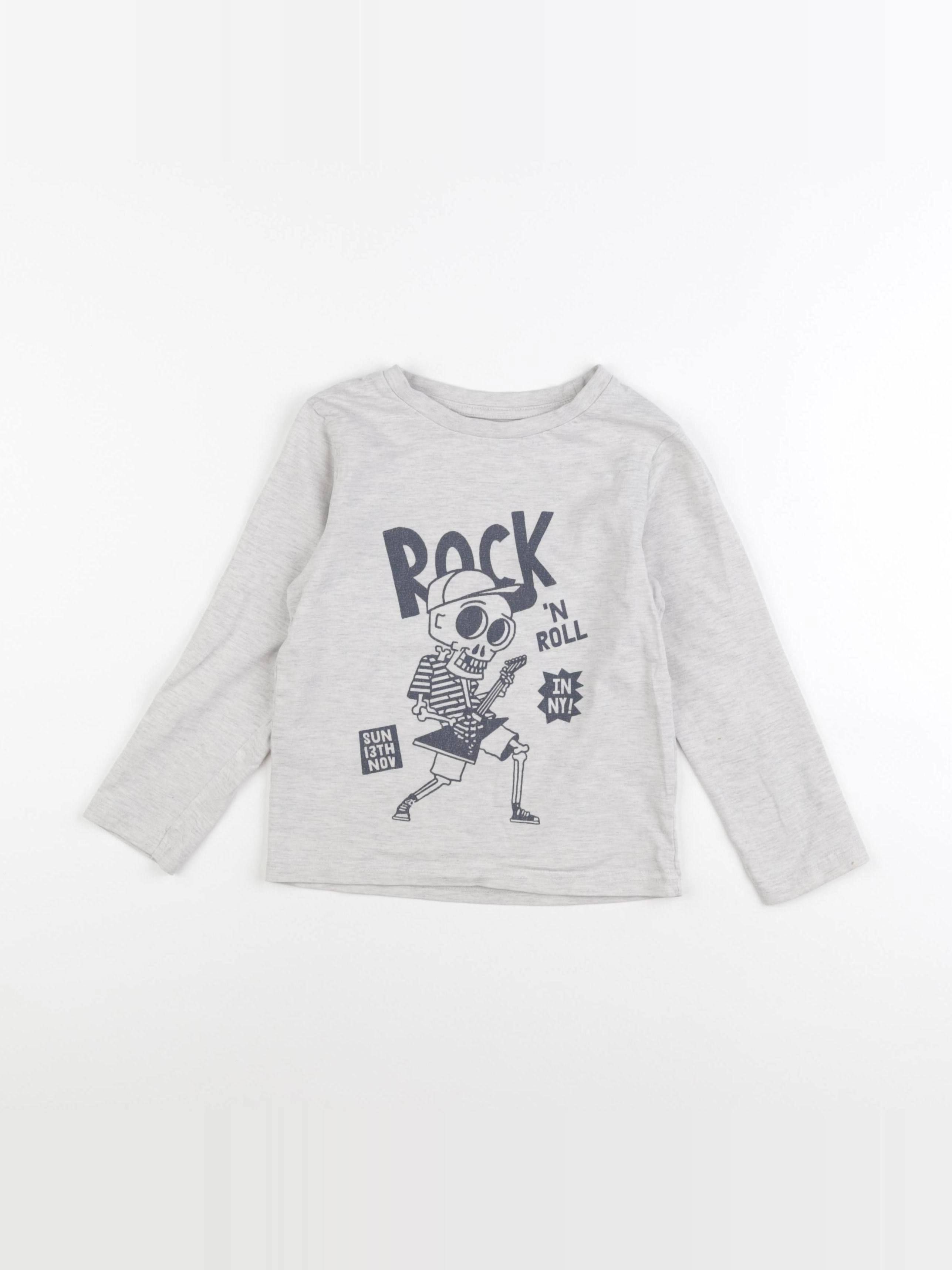 Vertbaudet - tee-shirt gris - 6 ans