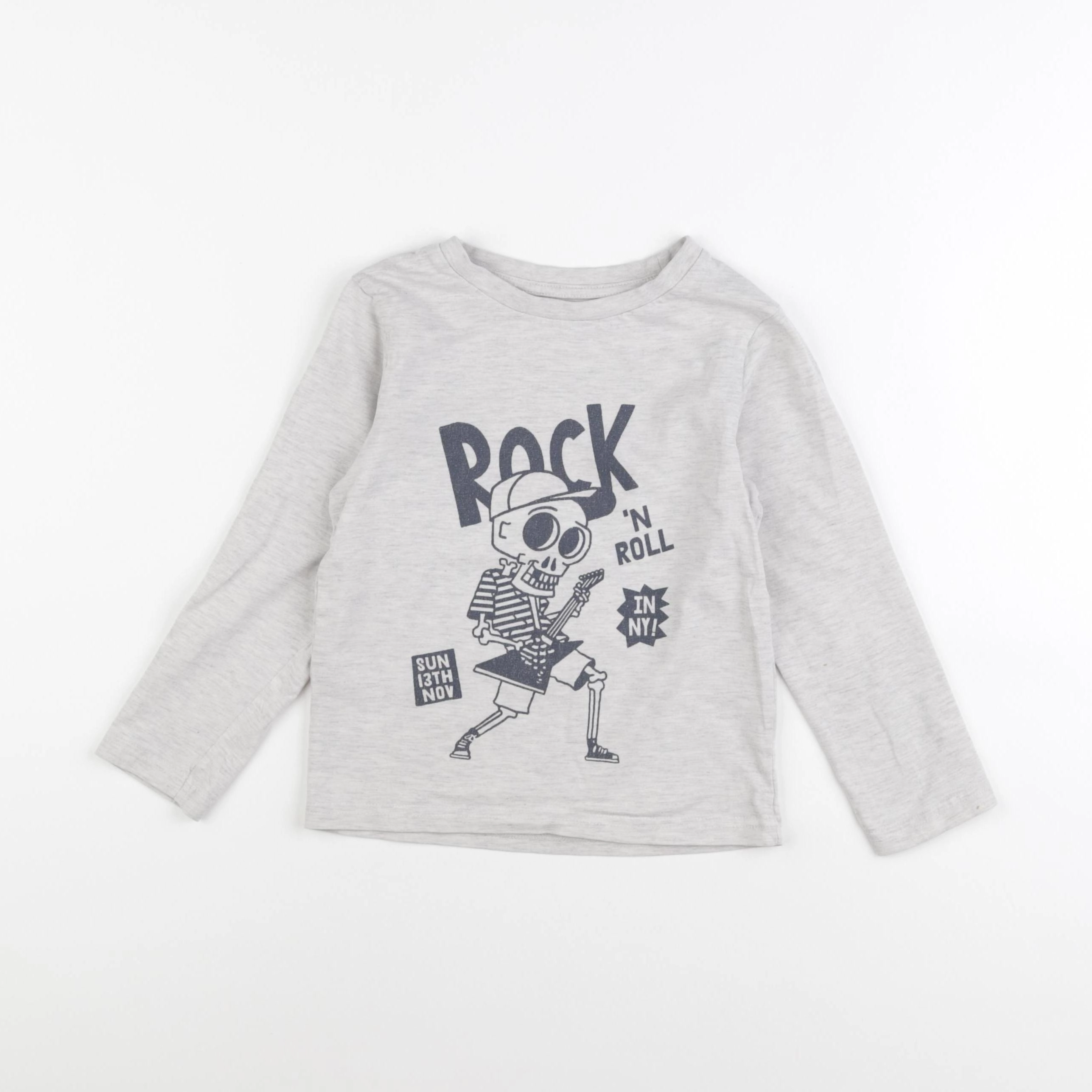 Vertbaudet - tee-shirt gris - 6 ans
