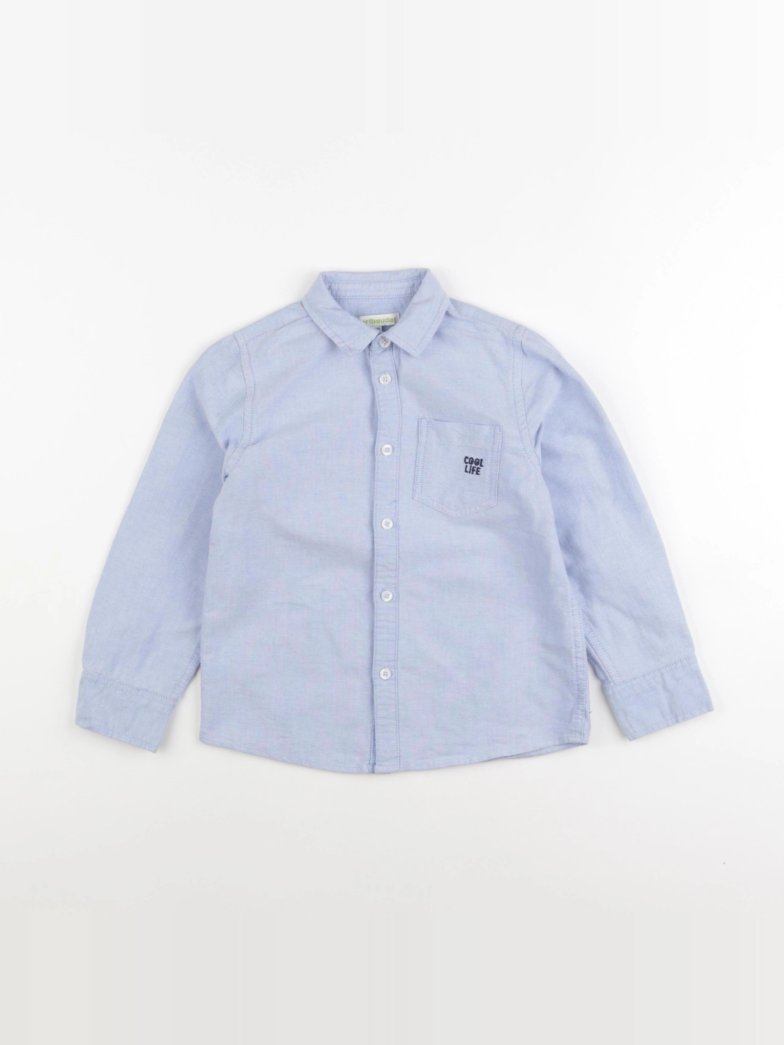 Vertbaudet - chemise bleu - 6 ans