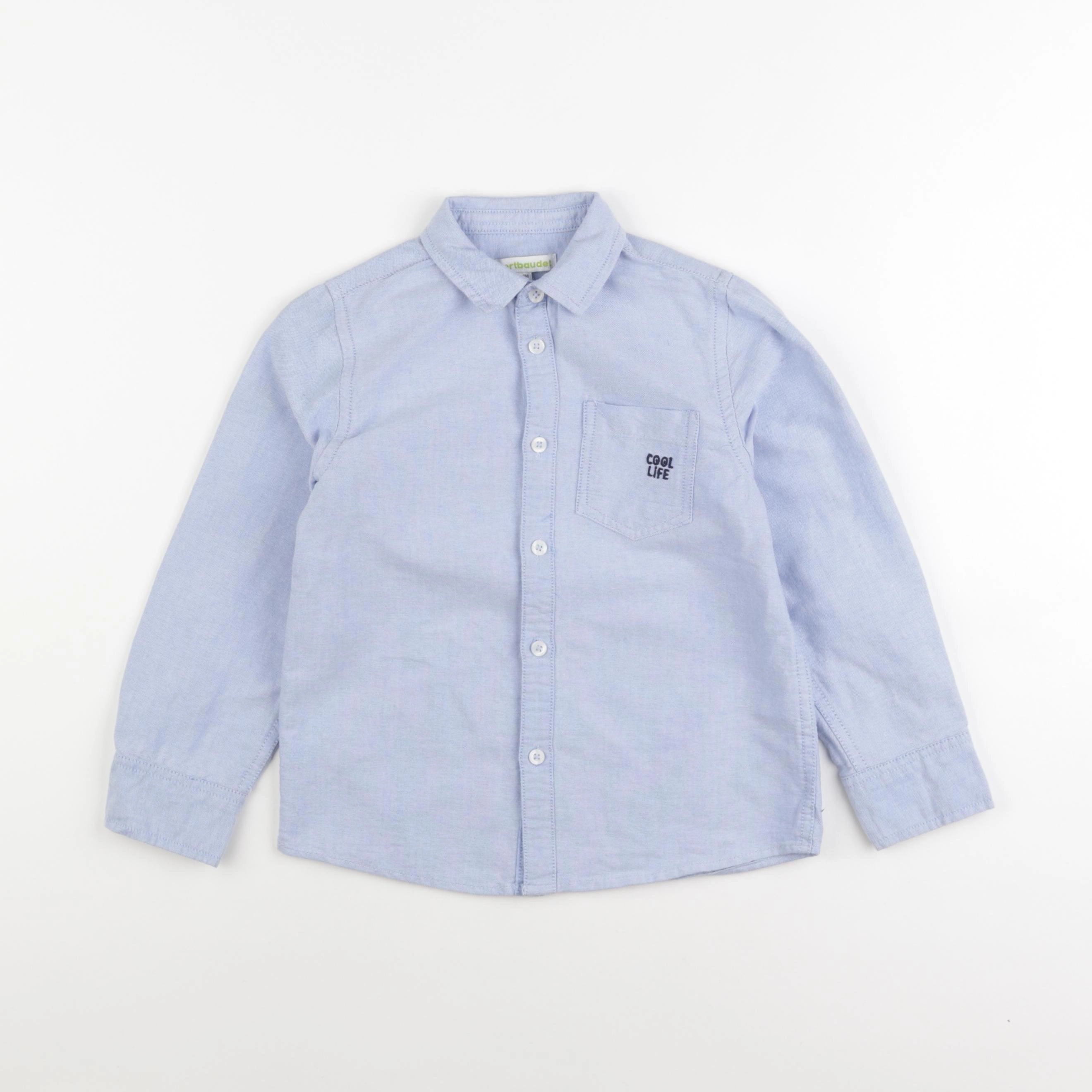 Vertbaudet - chemise bleu - 6 ans