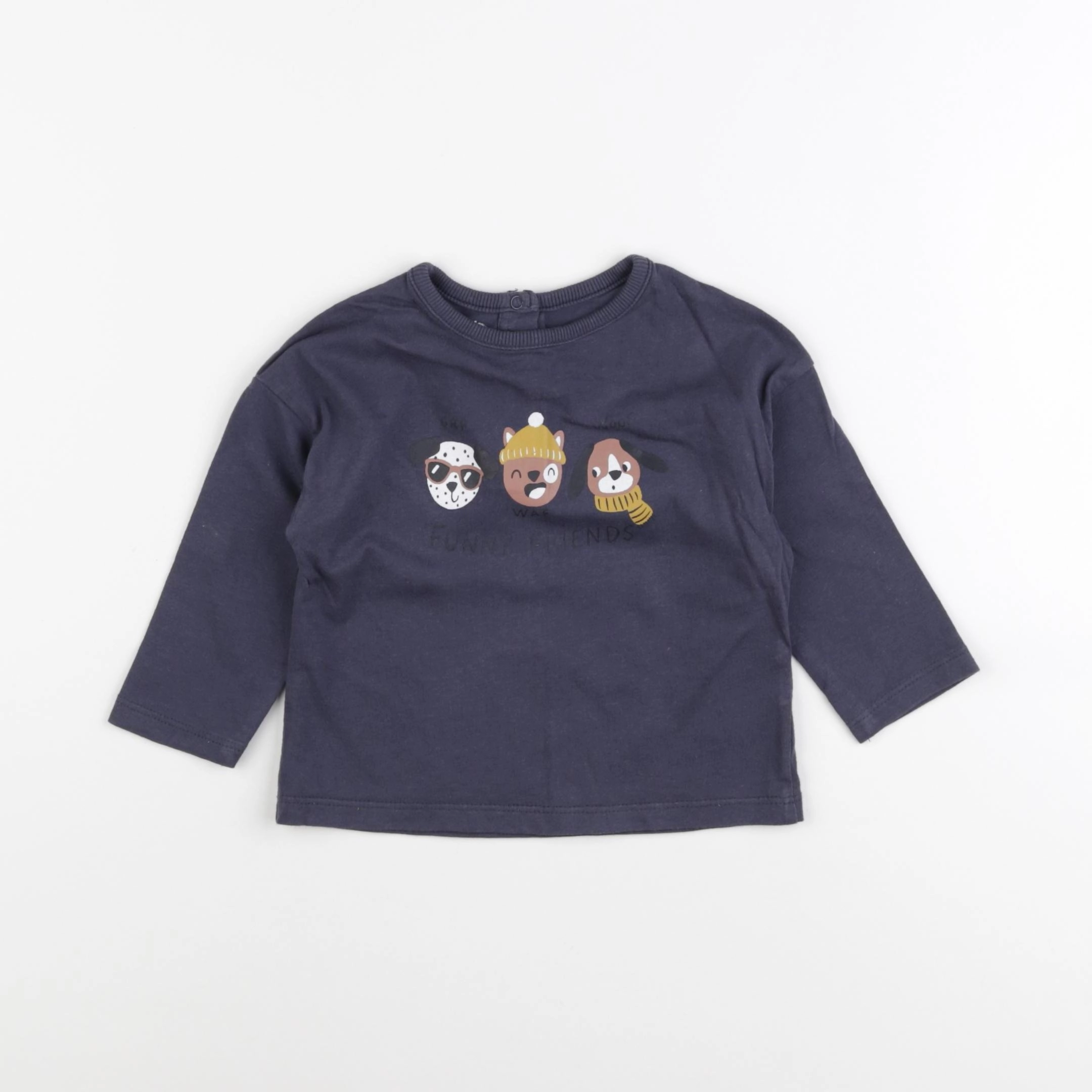 Vertbaudet - tee-shirt bleu - 18 mois