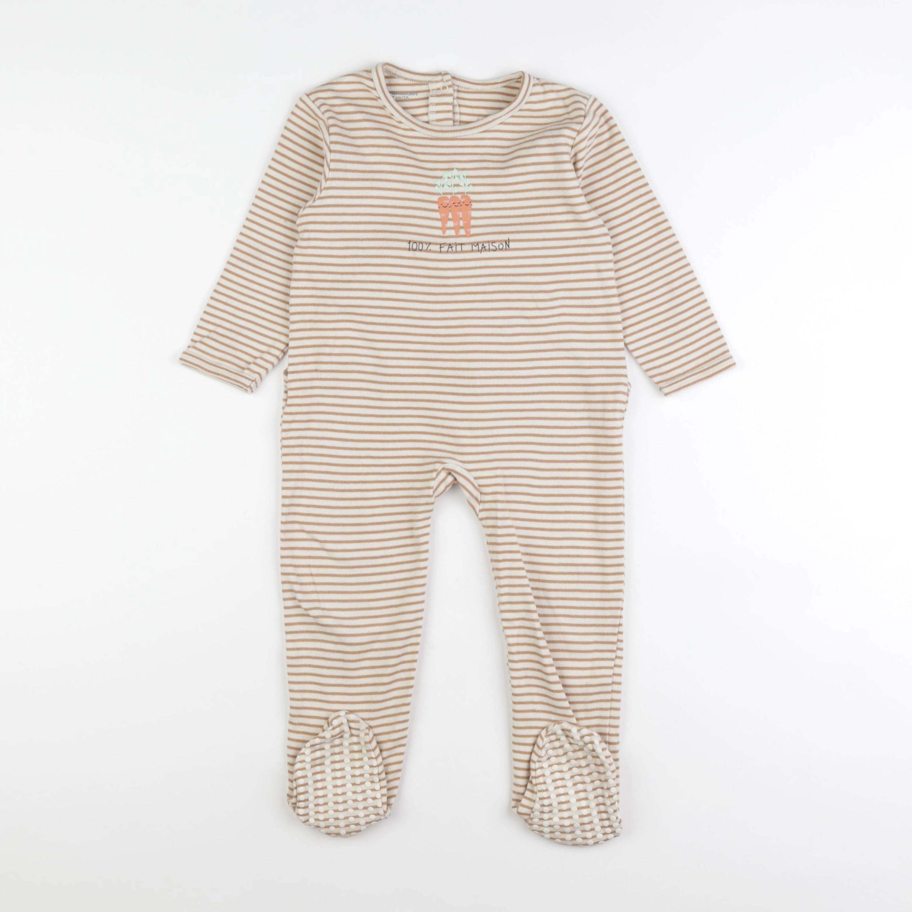 Vertbaudet - pyjama coton beige - 3 ans