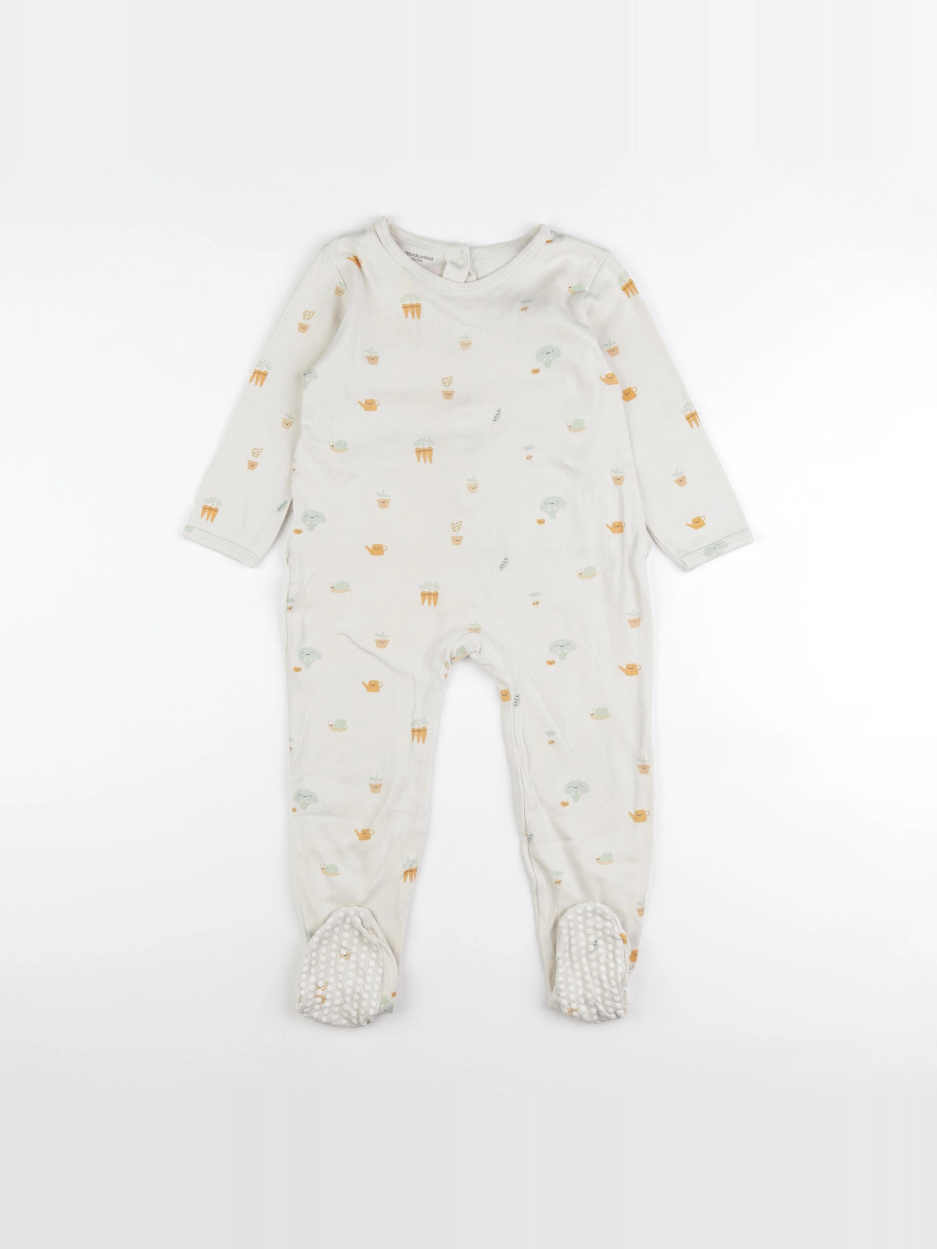 Vertbaudet - pyjama coton beige - 3 ans