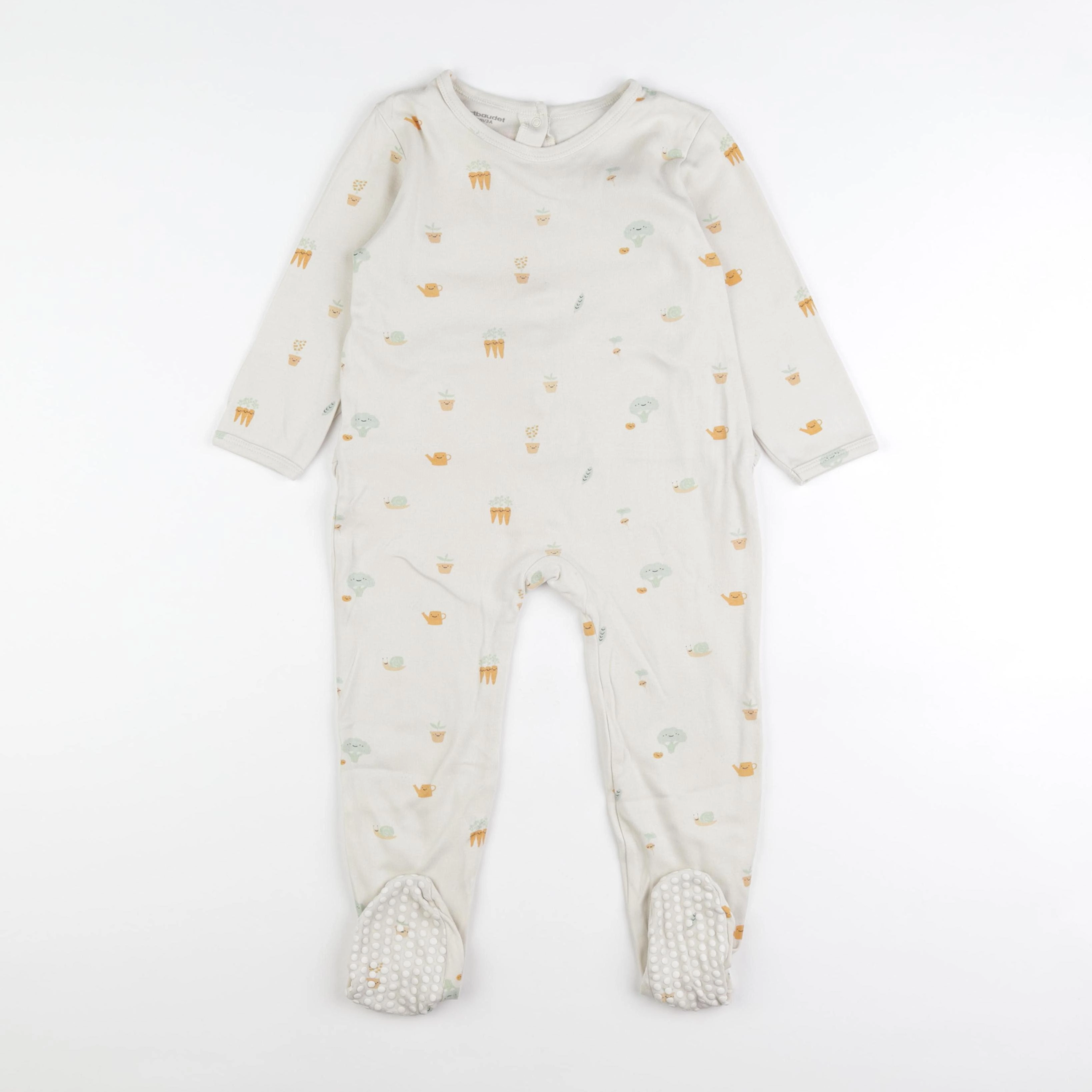 Vertbaudet - pyjama coton beige - 3 ans