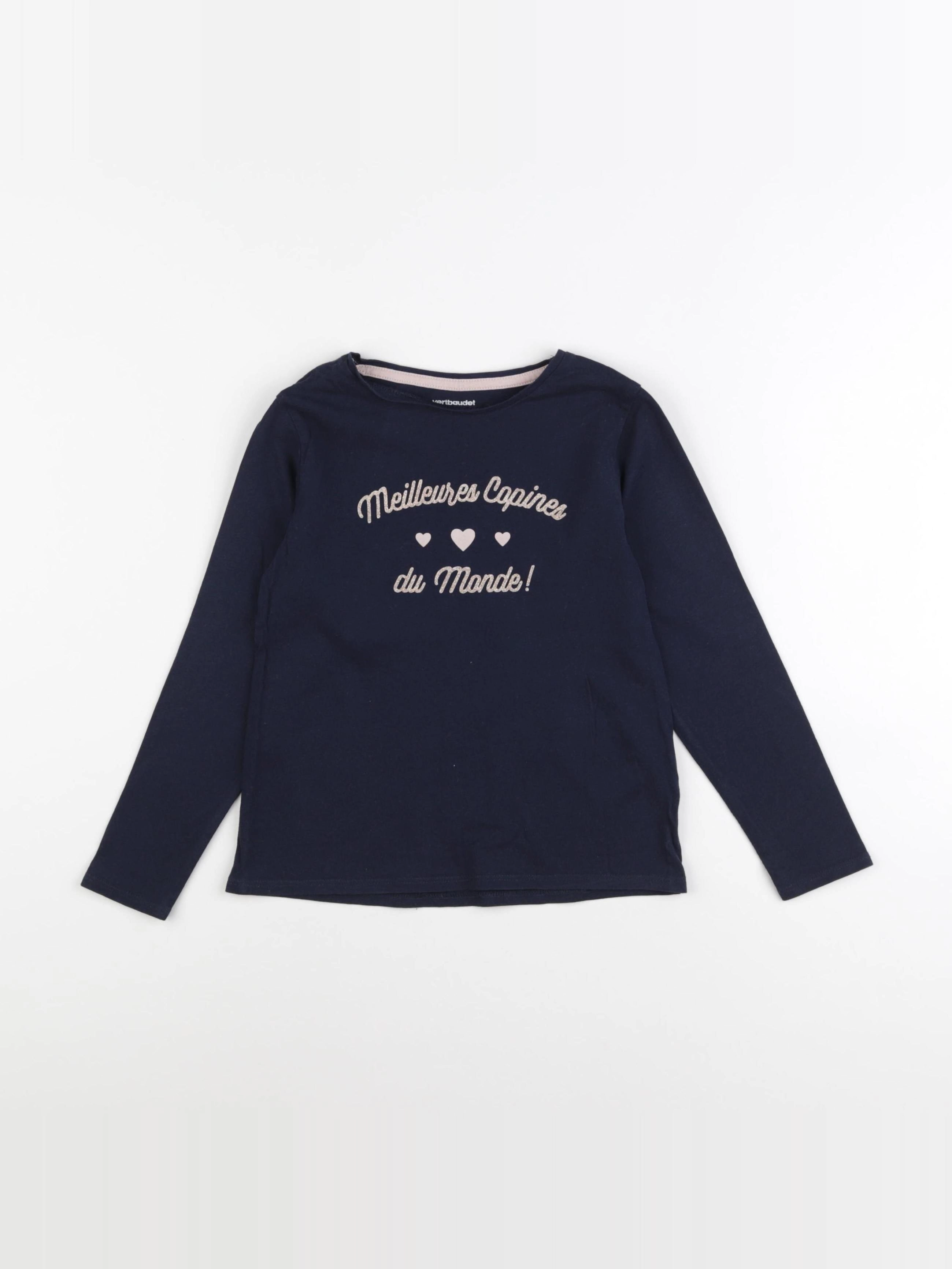 Vertbaudet - tee-shirt bleu - 6 ans