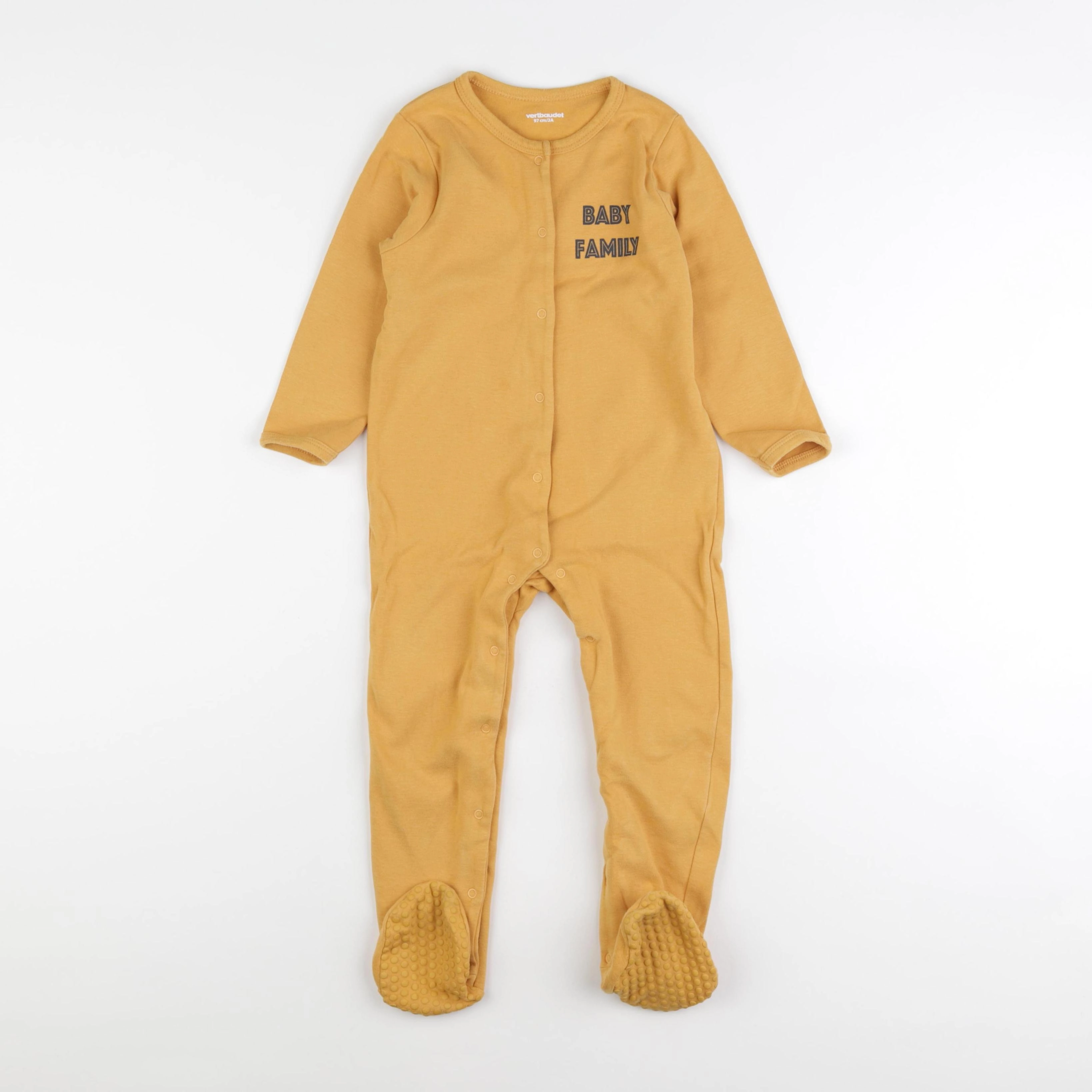 Vertbaudet - pyjama coton jaune - 3 ans