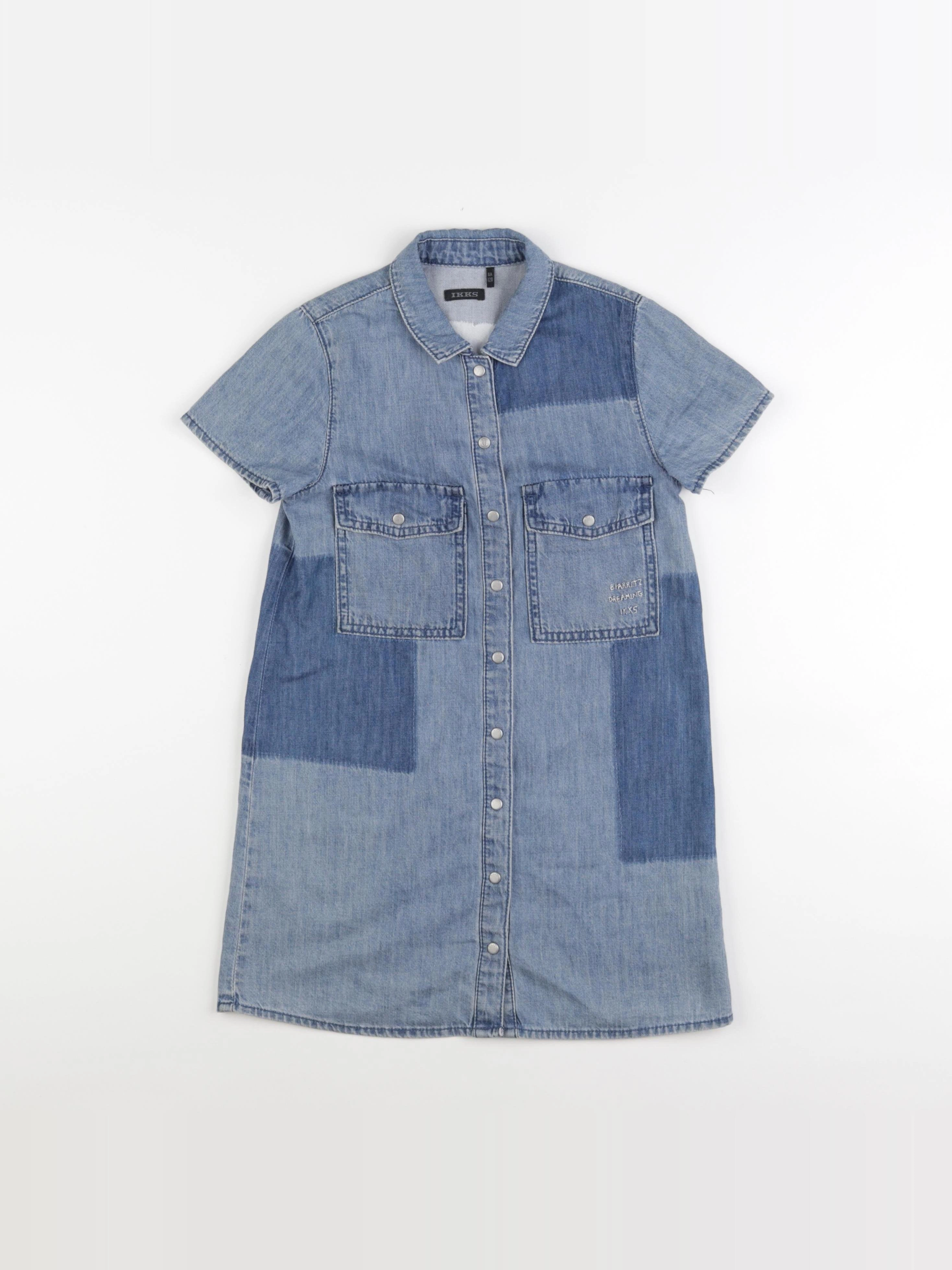 IKKS - robe bleu - 8 ans