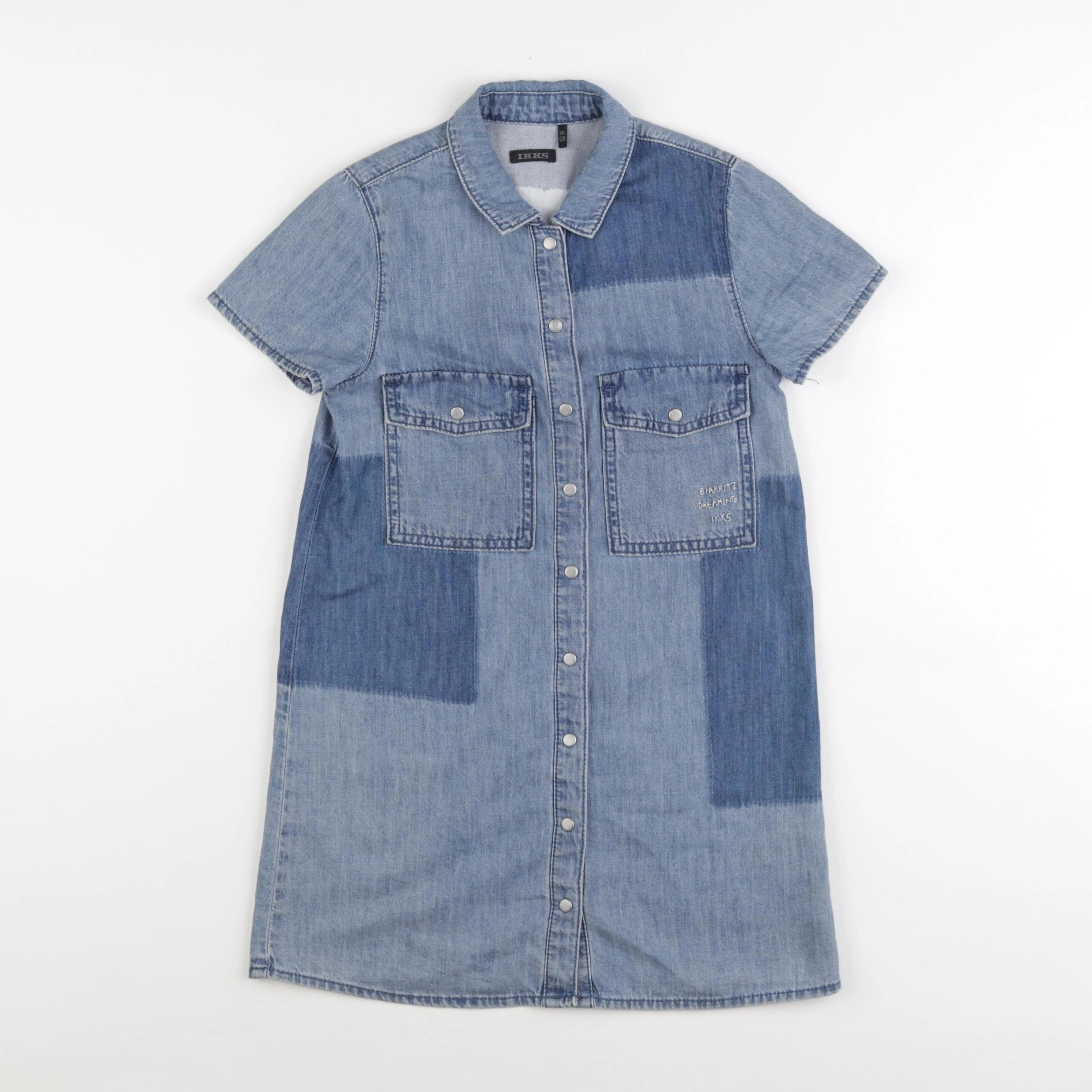 IKKS - robe bleu - 8 ans