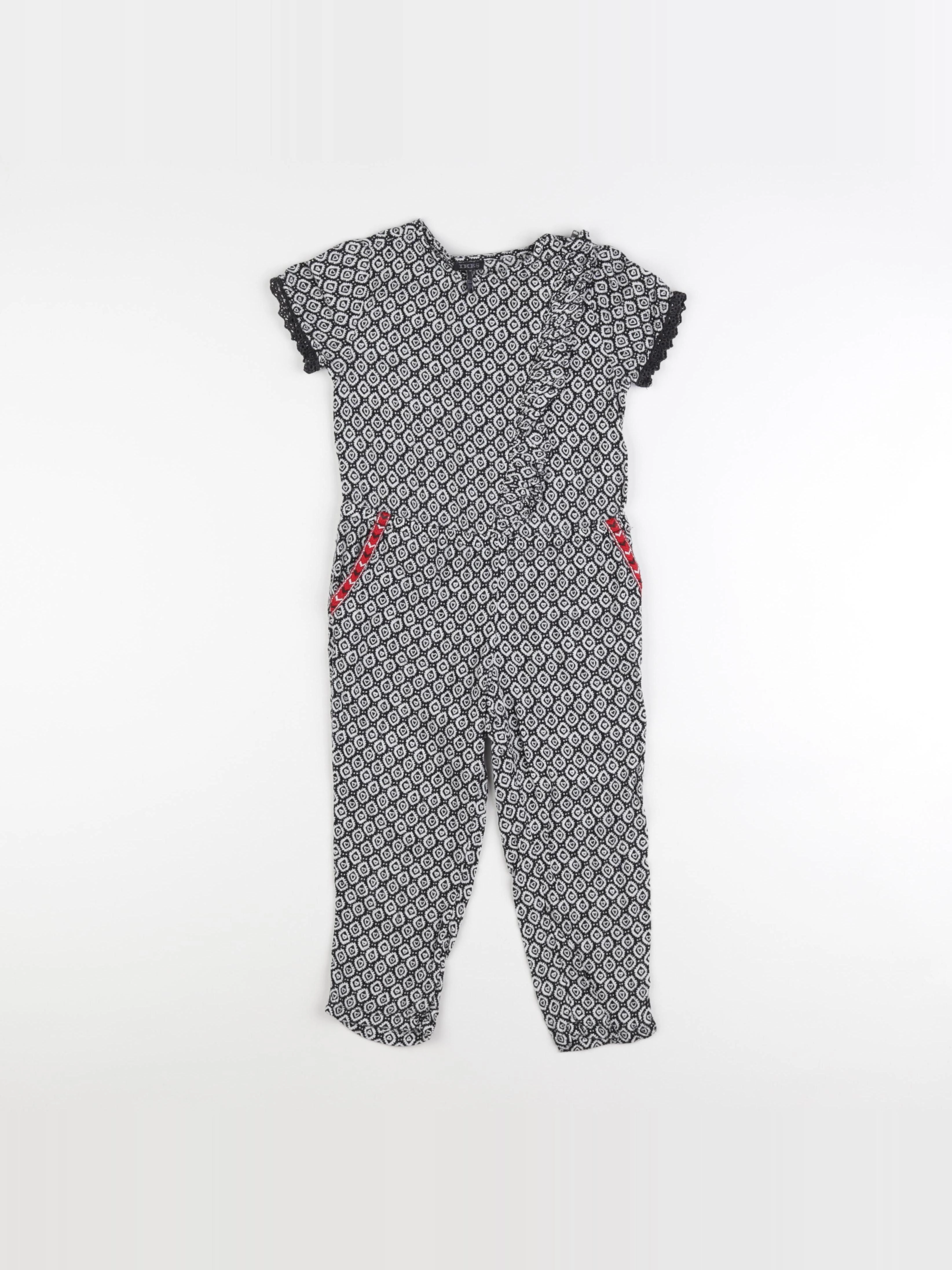 IKKS - combinaison blanc, noir - 4 ans