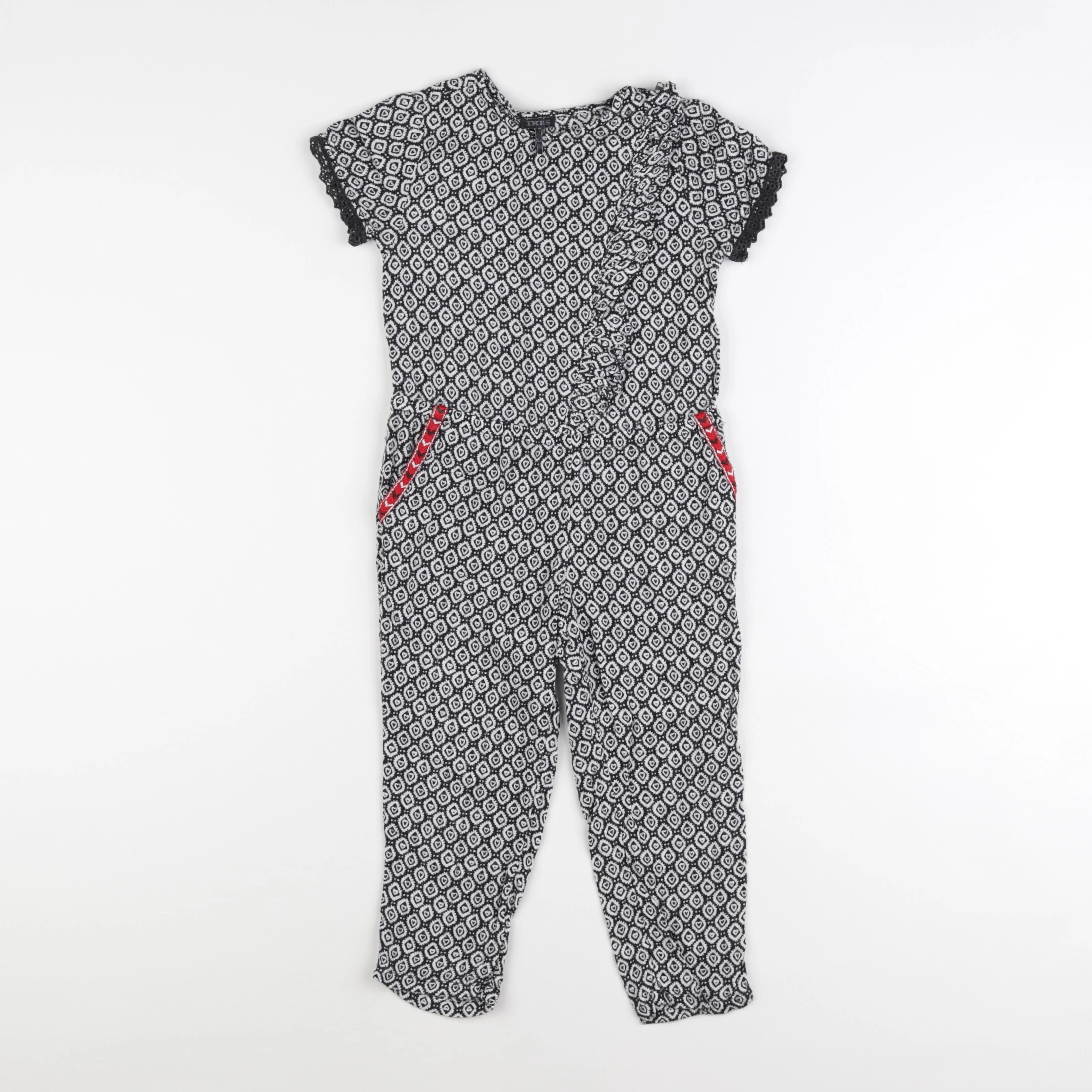 IKKS - combinaison blanc, noir - 4 ans